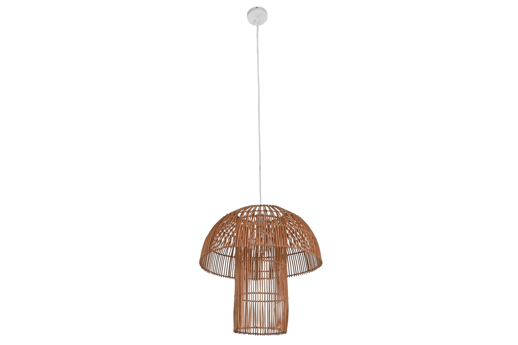 Lampara Techo Ratan 50X50X51 Seta Natural Marron