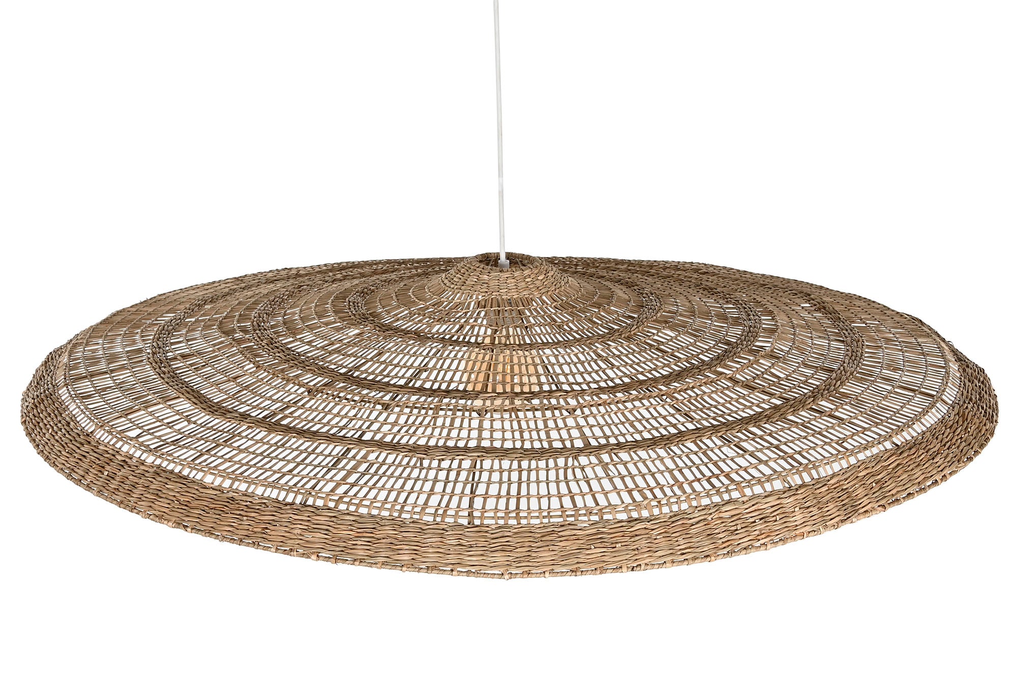 Lampara Techo Seagrass Metal 110X15X110 Natural