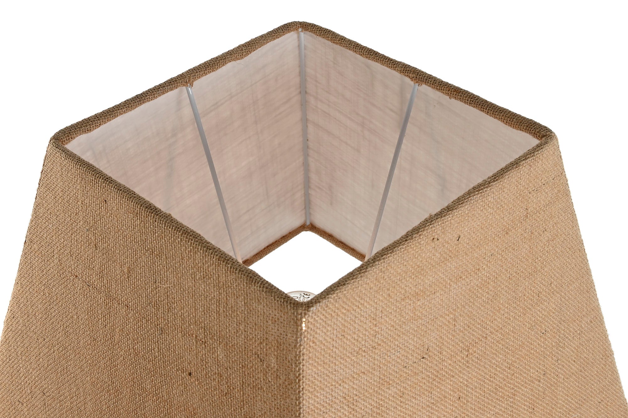 Lampara Sobremesa Mango Algodon 36X36X68 Natural