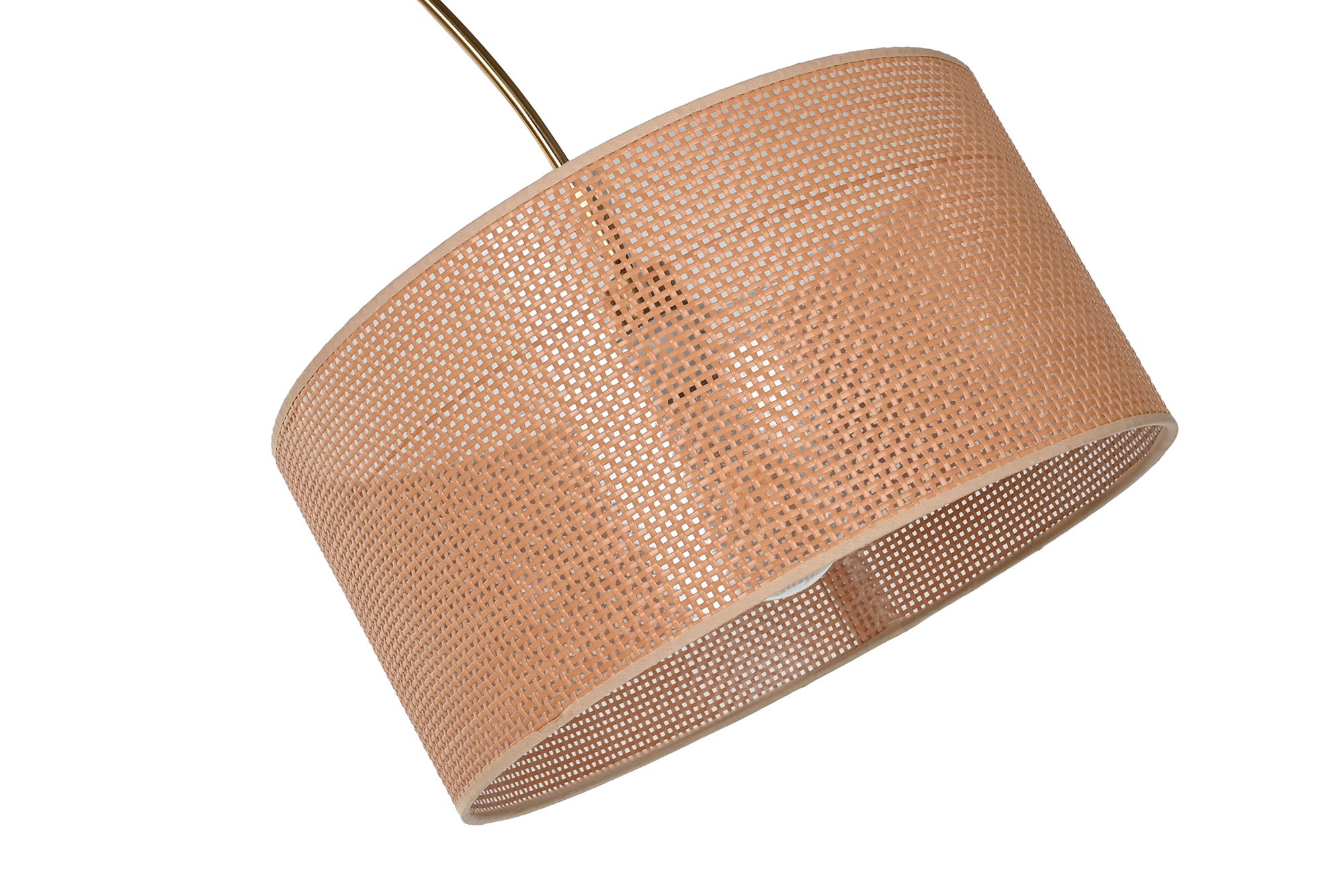 Lampara Pie Ratan Marmol 126X40X193 Natural