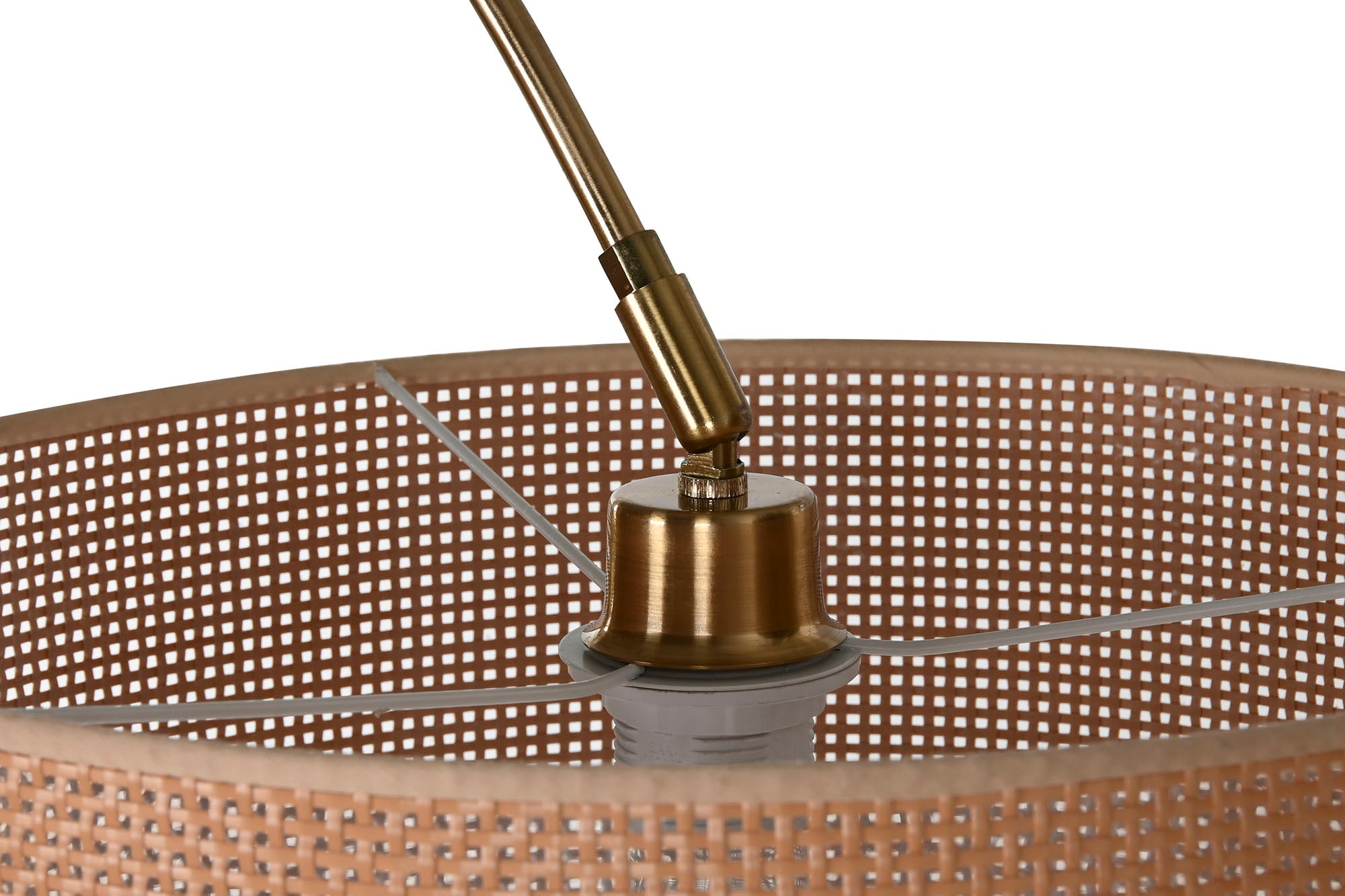 Lampara Pie Ratan Marmol 126X40X193 Natural