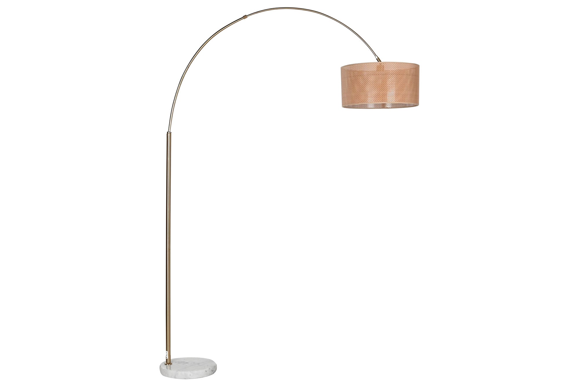 Lampara Pie Ratan Marmol 126X40X193 Natural