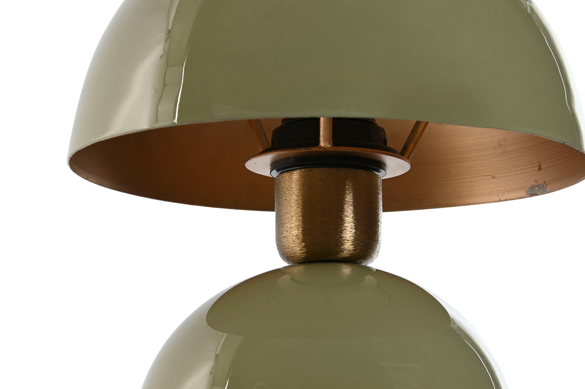 Lampara Sobremesa Metal 20,5X20,5X37 Verde
