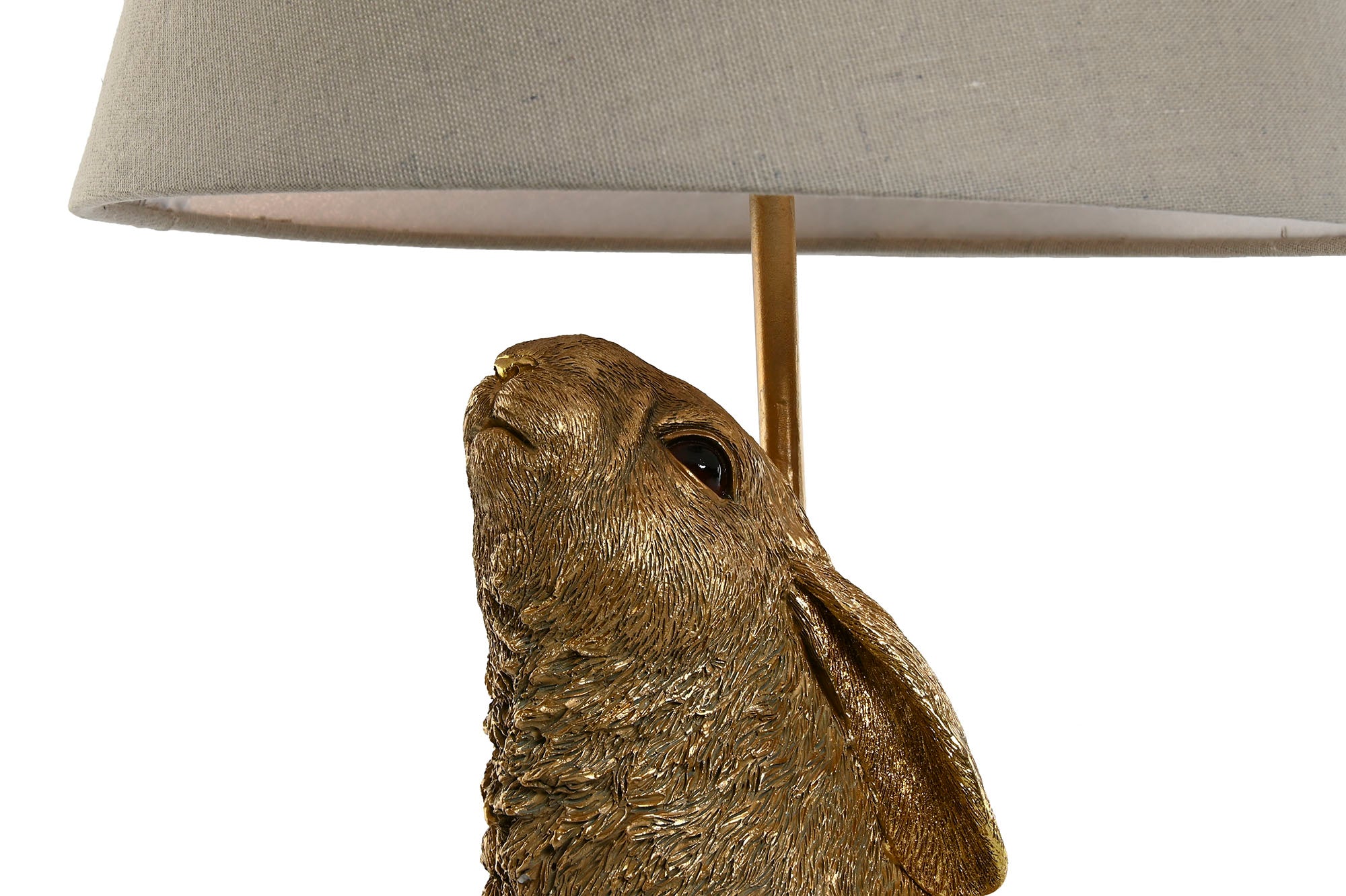Resin Table Lamp 30x30x58 Golden Rabbits