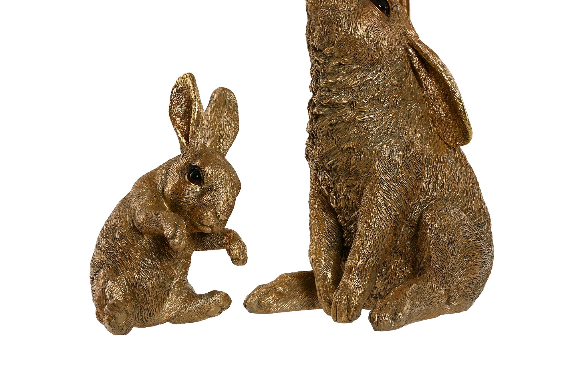 Resin Table Lamp 30x30x58 Golden Rabbits