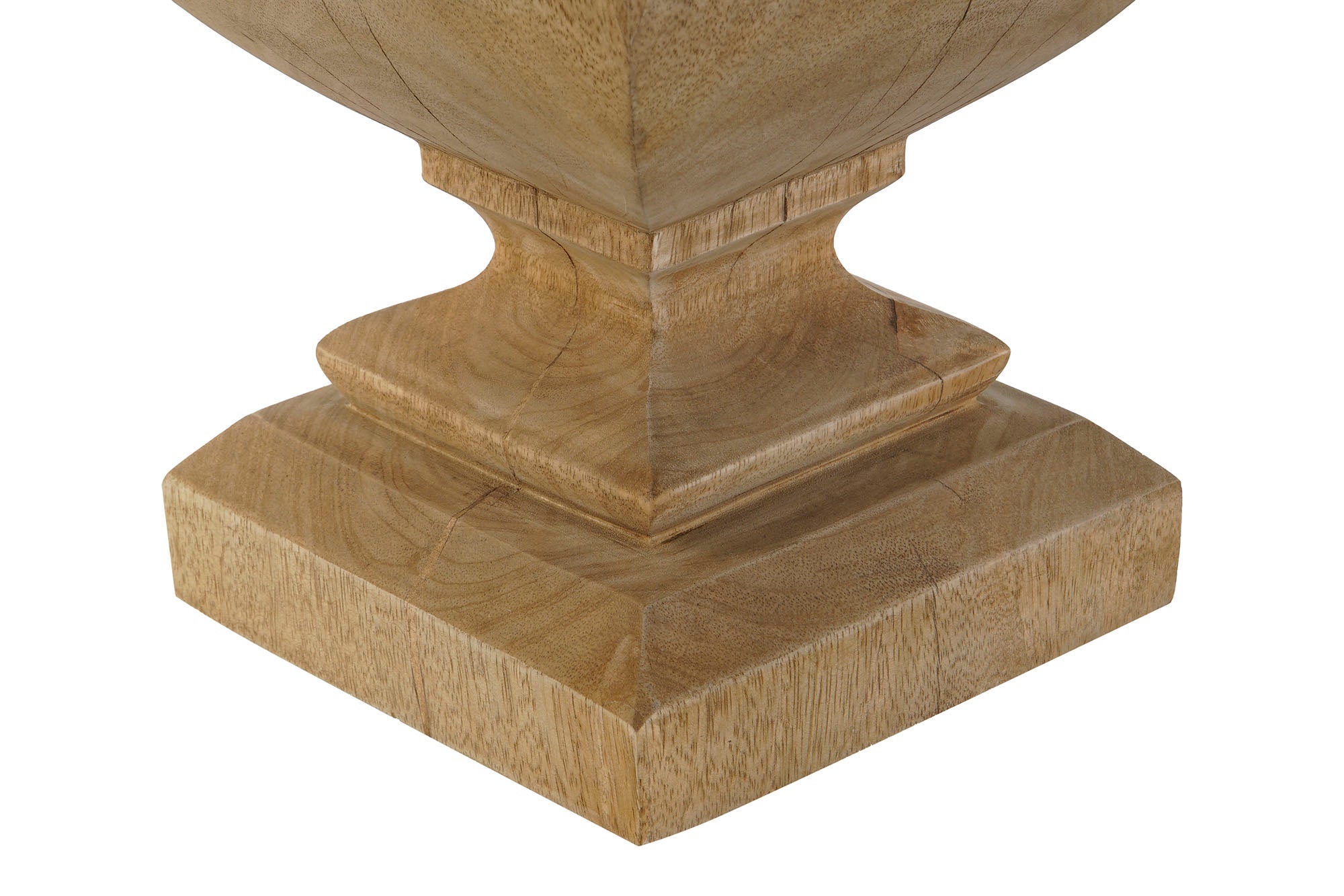 Lampara Sobremesa Madera Yute 36X36X58 Natural