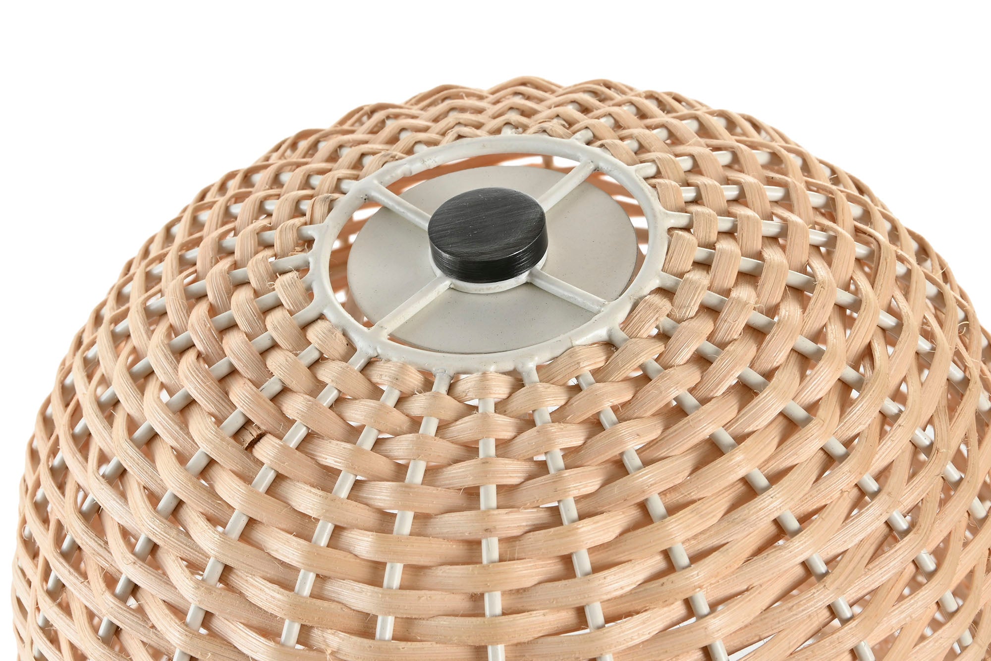 Lampara Sobremesa Ratan 25X25X41 Beige