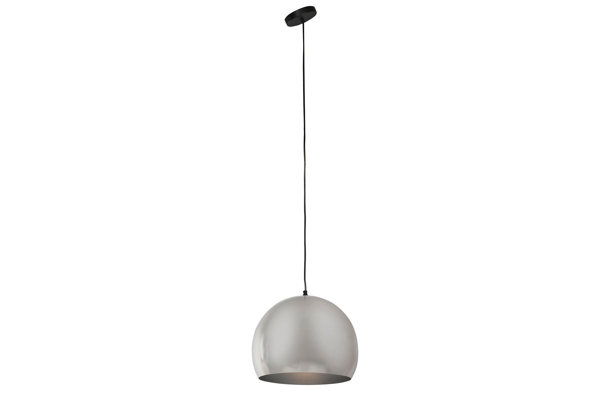 Lampara Techo Metal 32X32X28 Cromado Plateado