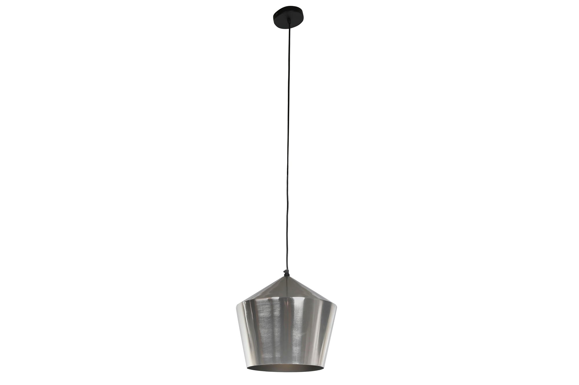 Lampara Techo Metal 35X35X32 Cromado Plateado
