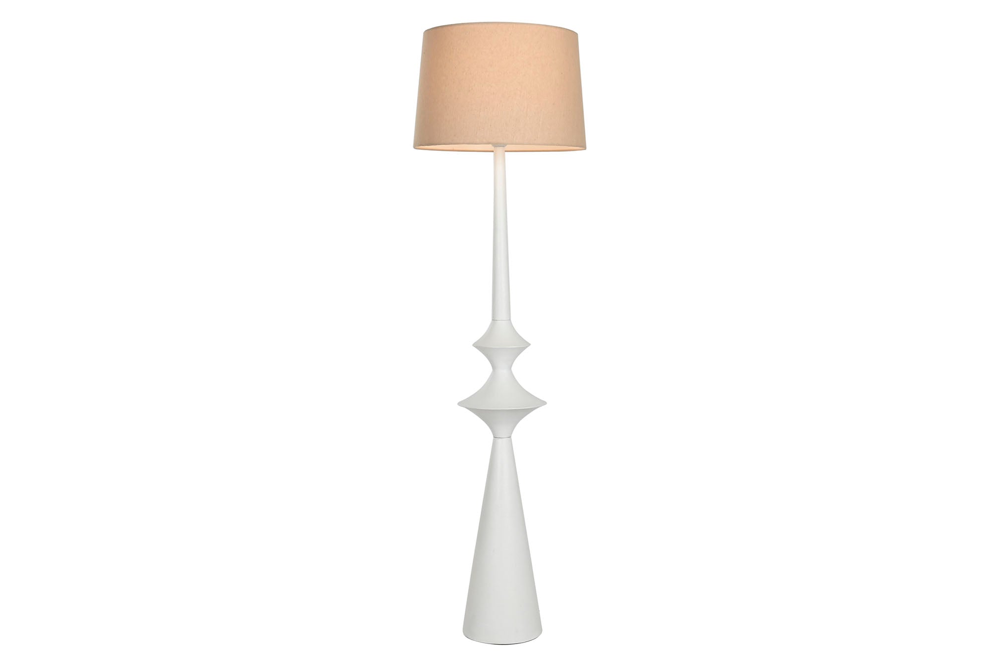 Lampara Pie Metal 43X43X150 Blanco