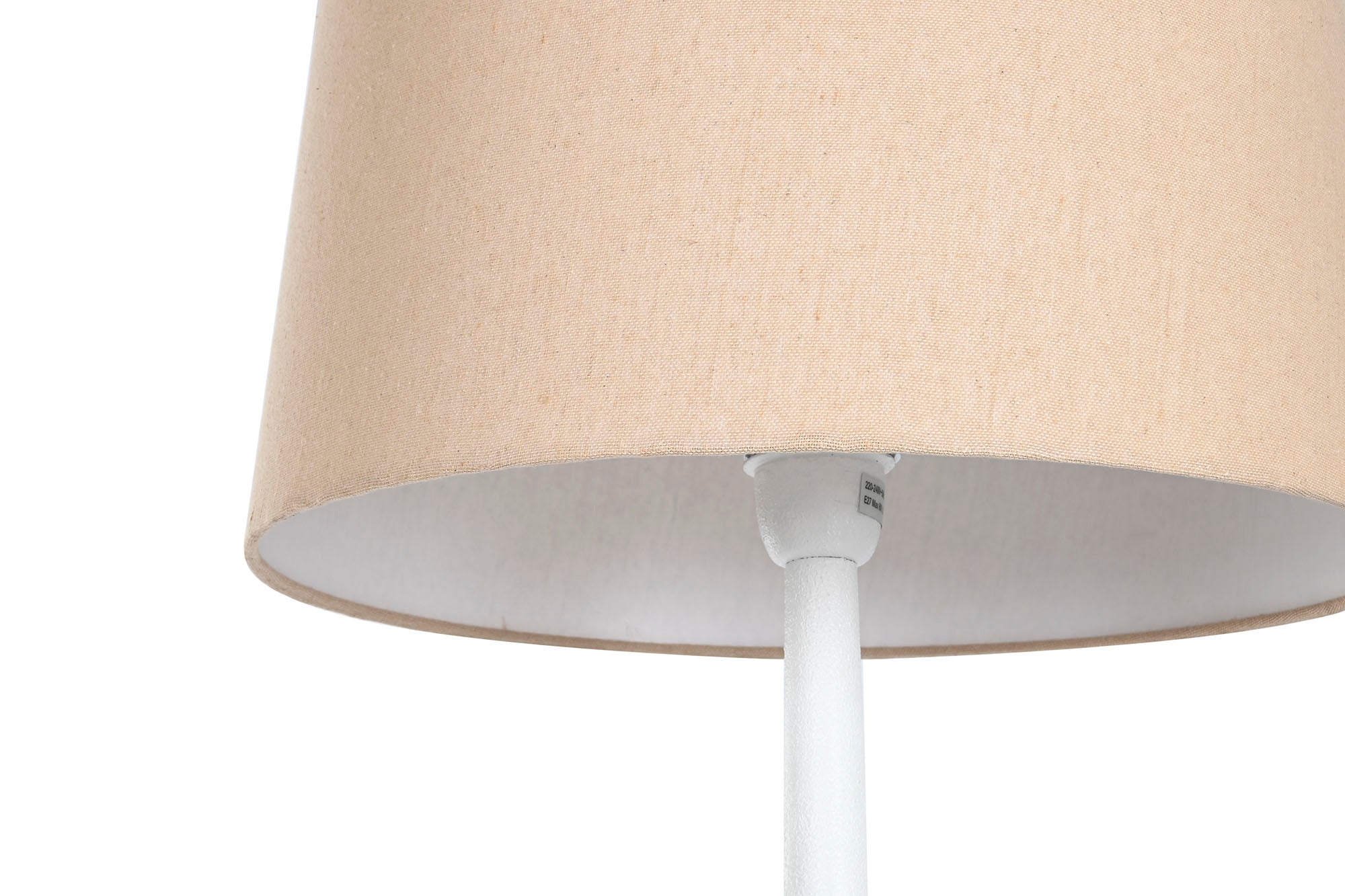 Lampara Pie Metal 43X43X150 Blanco