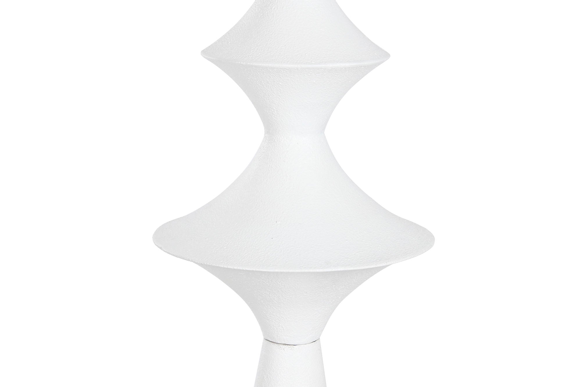 Lampara Pie Metal 43X43X150 Blanco