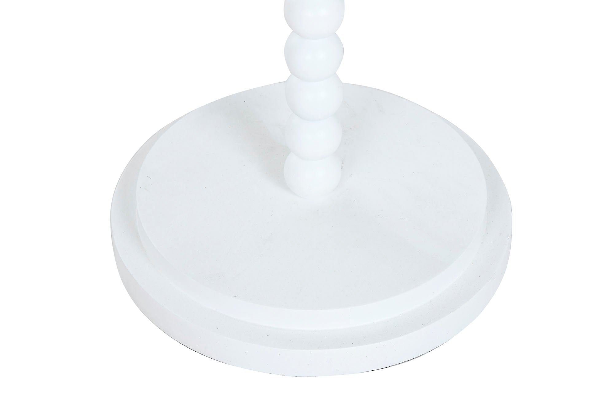 Lampara Pie Metal Mango 40X40X150 Blanco