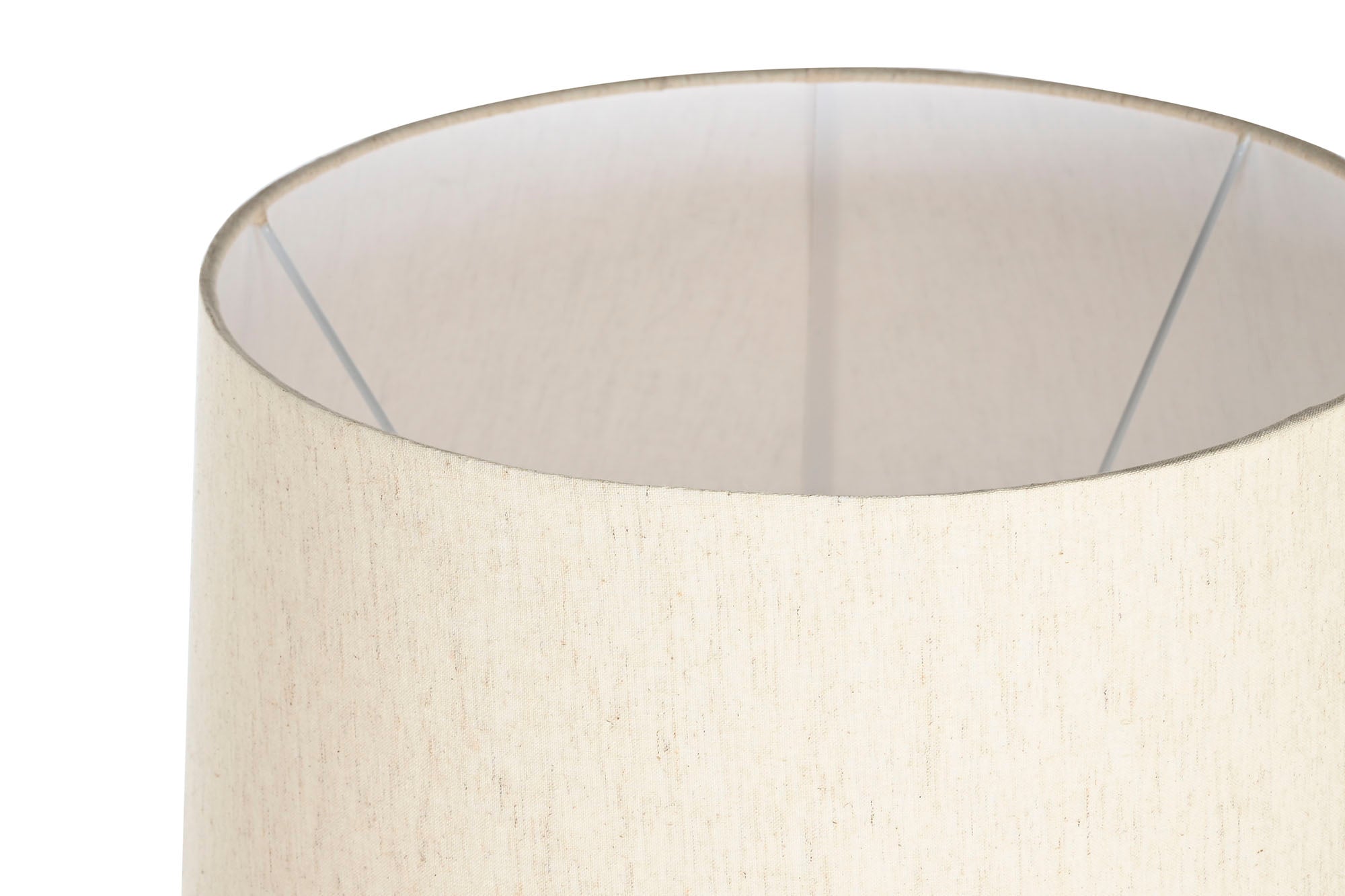 Lampara Pie Metal Mango 40X40X150 Blanco