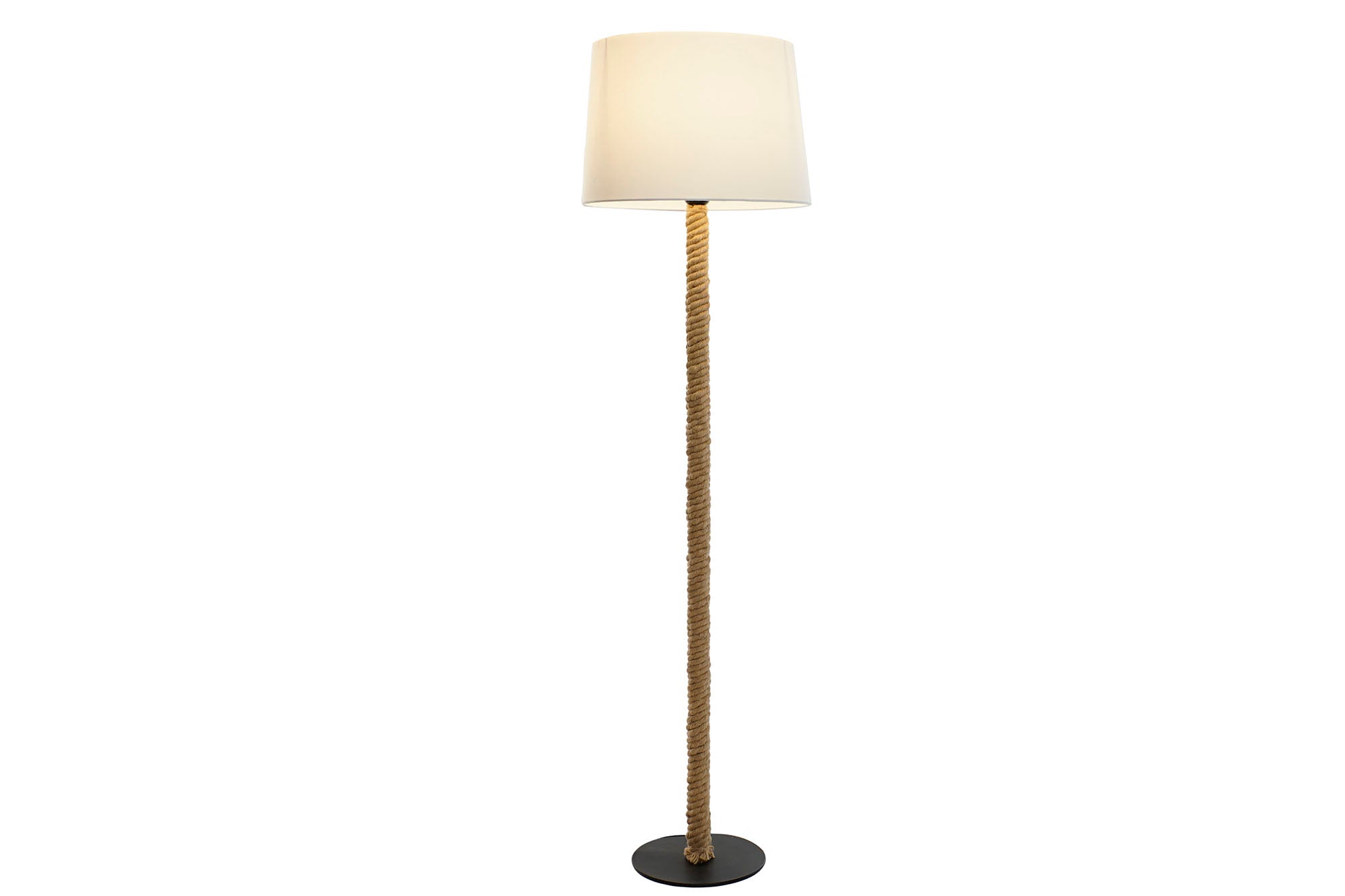 Lampara Pie Metal Cuerda 42X42X151