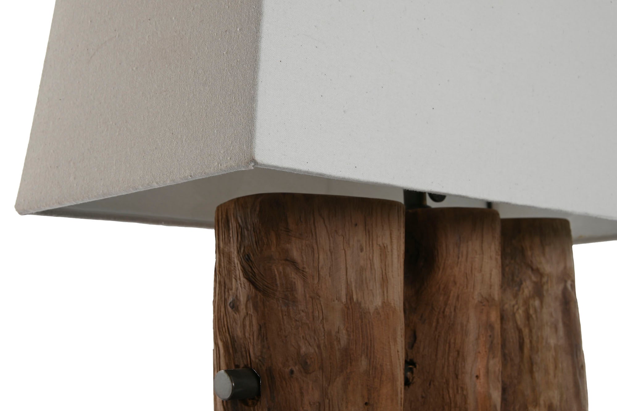 Teak Iron Table Lamp 40x20x80