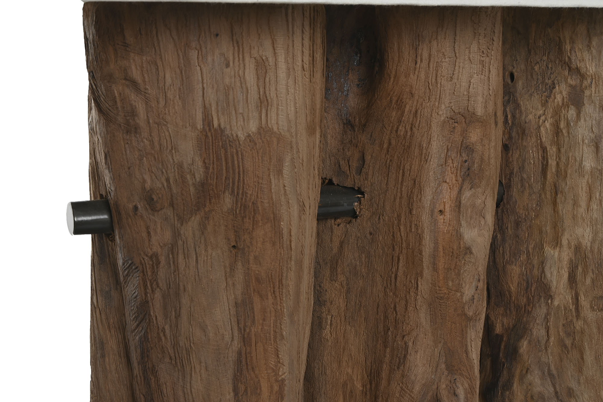 Teak Iron Table Lamp 40x20x80