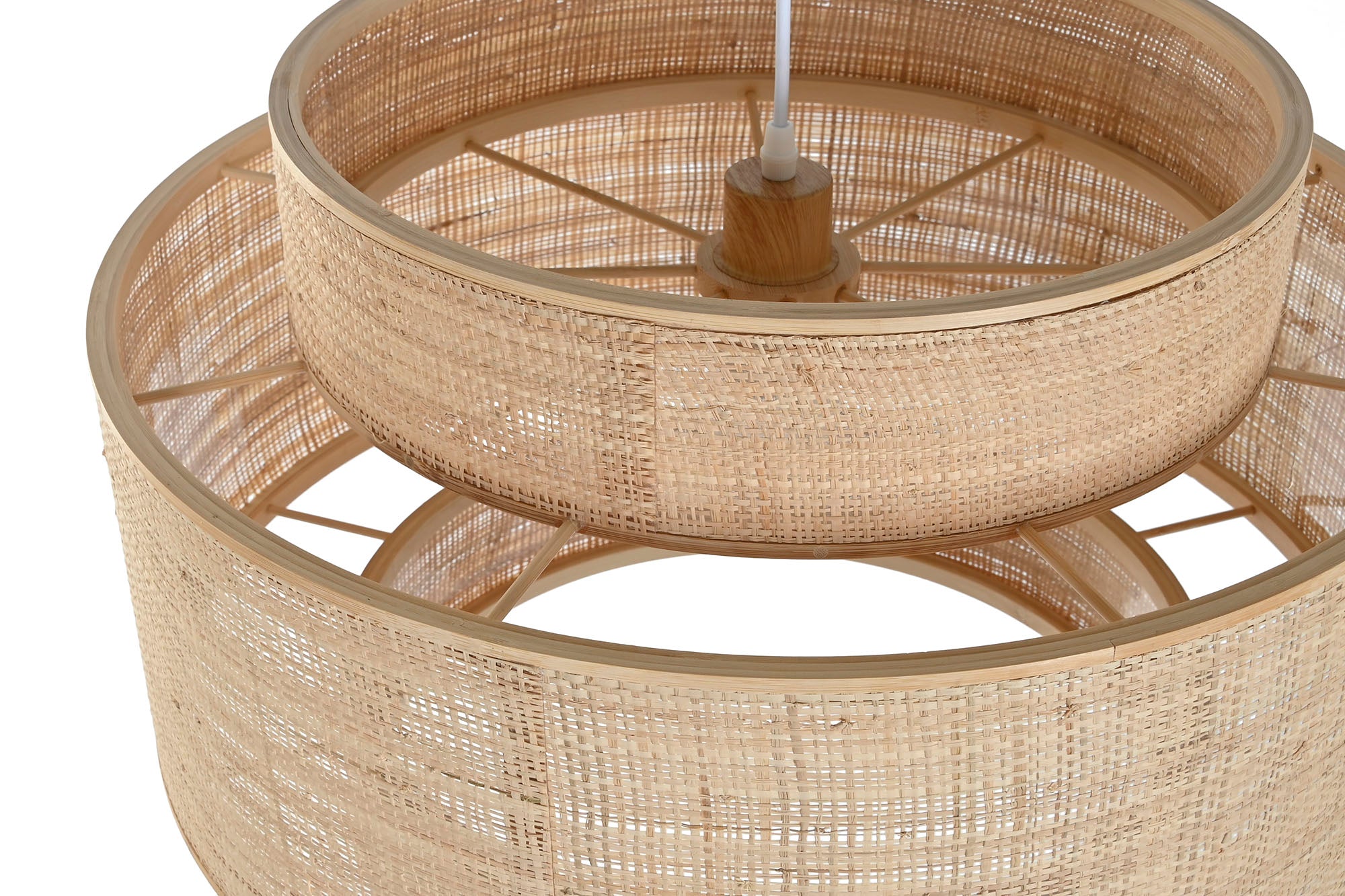 Lampara Techo Bambu 56X56X37 Natural Marron