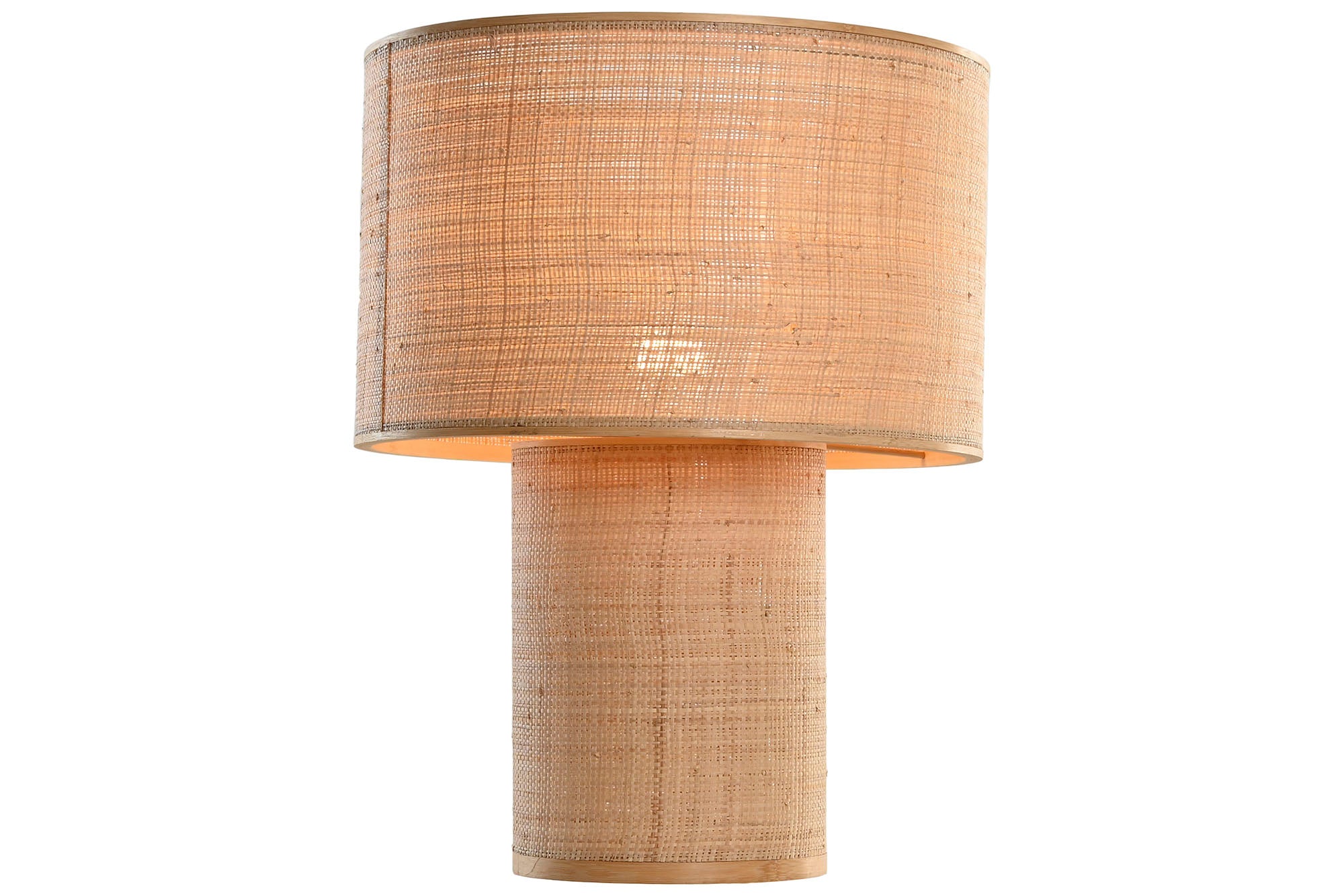 Lampara Sobremesa Bambu 42X42X55 Natural Marron