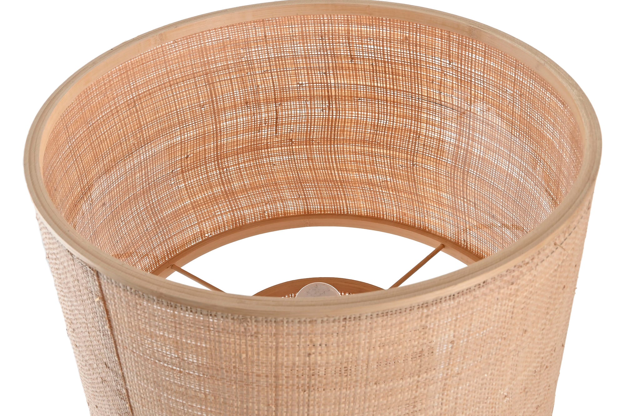 Lampara Sobremesa Bambu 42X42X55 Natural Marron