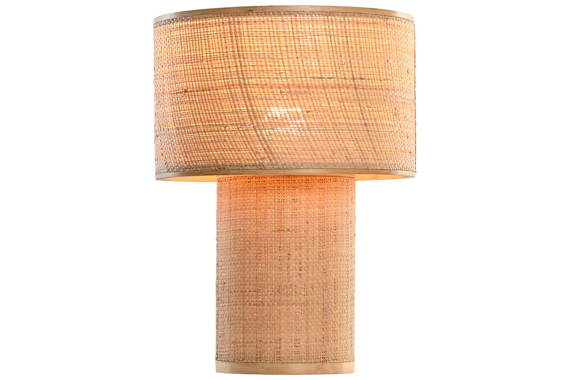 Lampara Sobremesa Bambu 28X28X38 Natural Marron