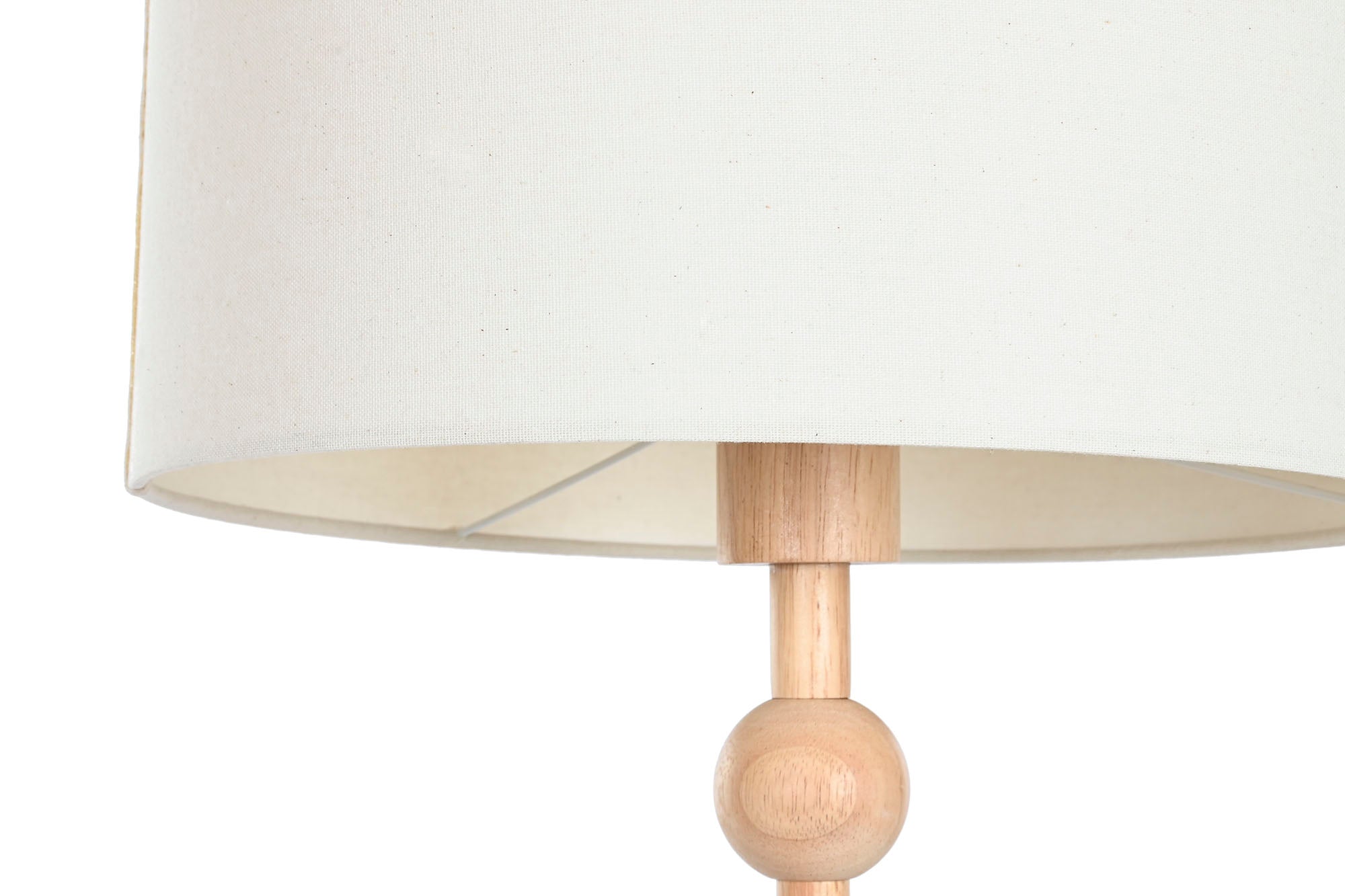 Lampara Pie Hevea / Rubberwood 40X40X150 Bolas