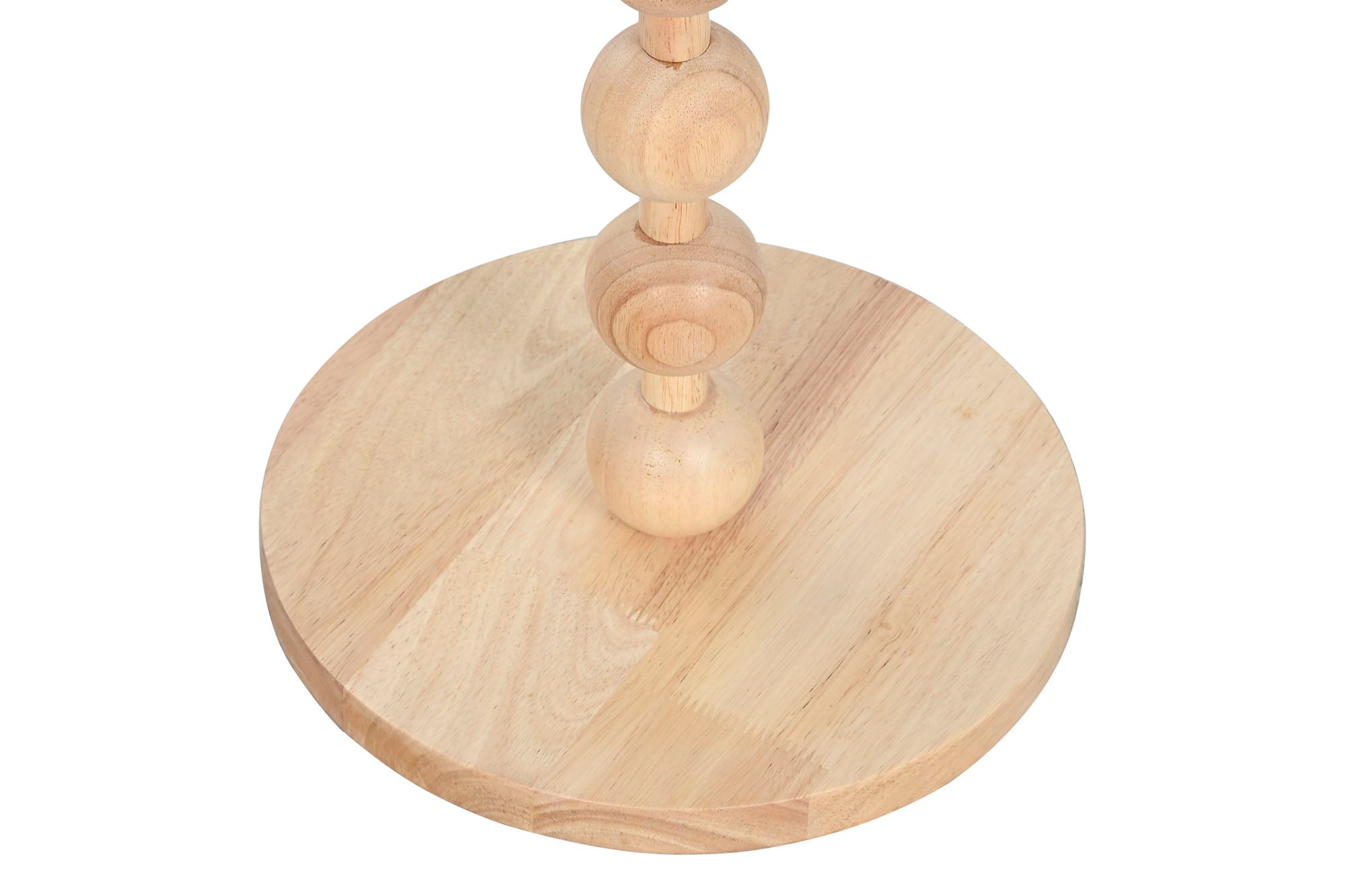 Lampara Pie Hevea / Rubberwood 40X40X150 Bolas