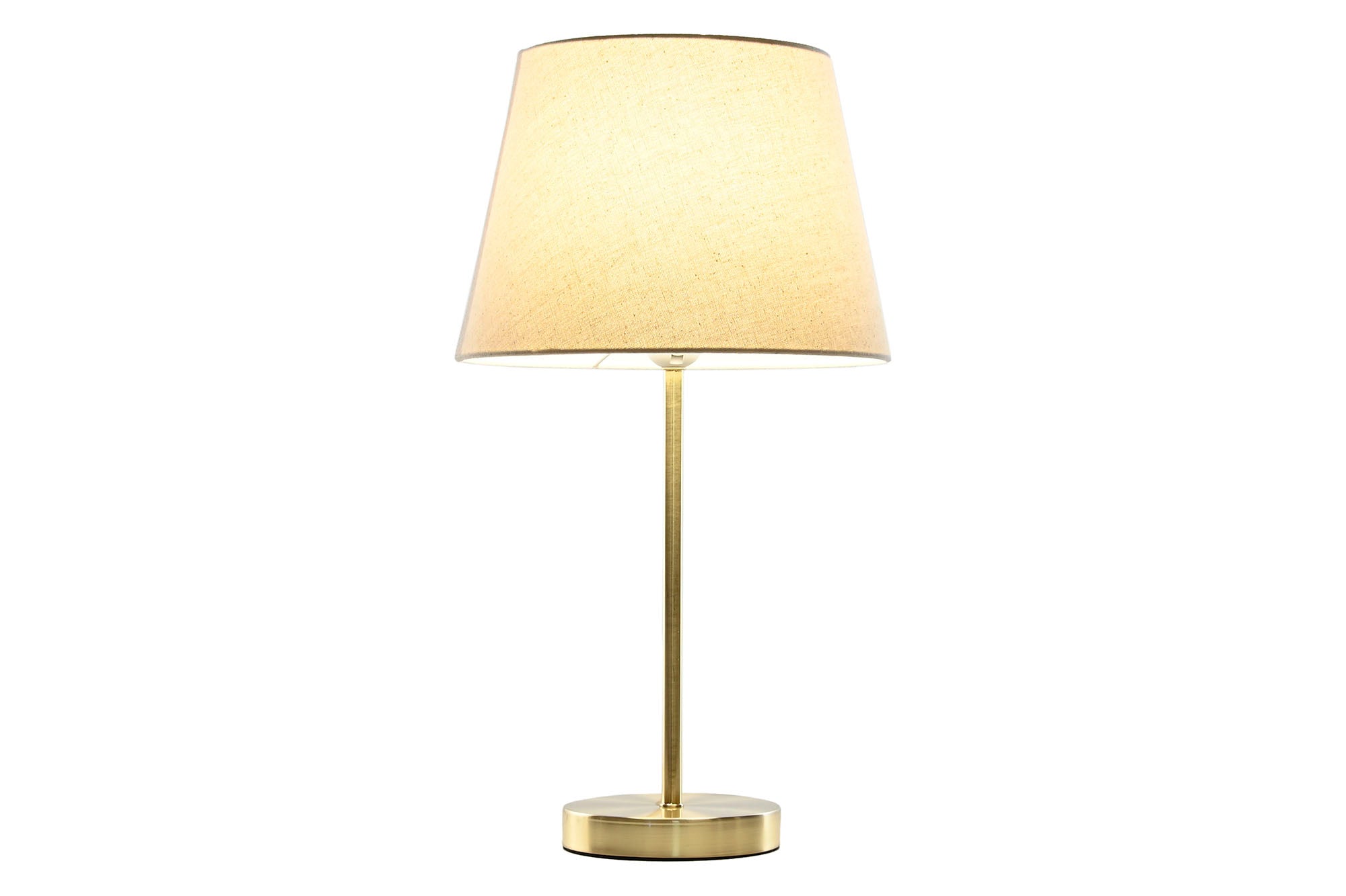 Lampara Sobremesa Metal Lino 28X28X49 Dorado