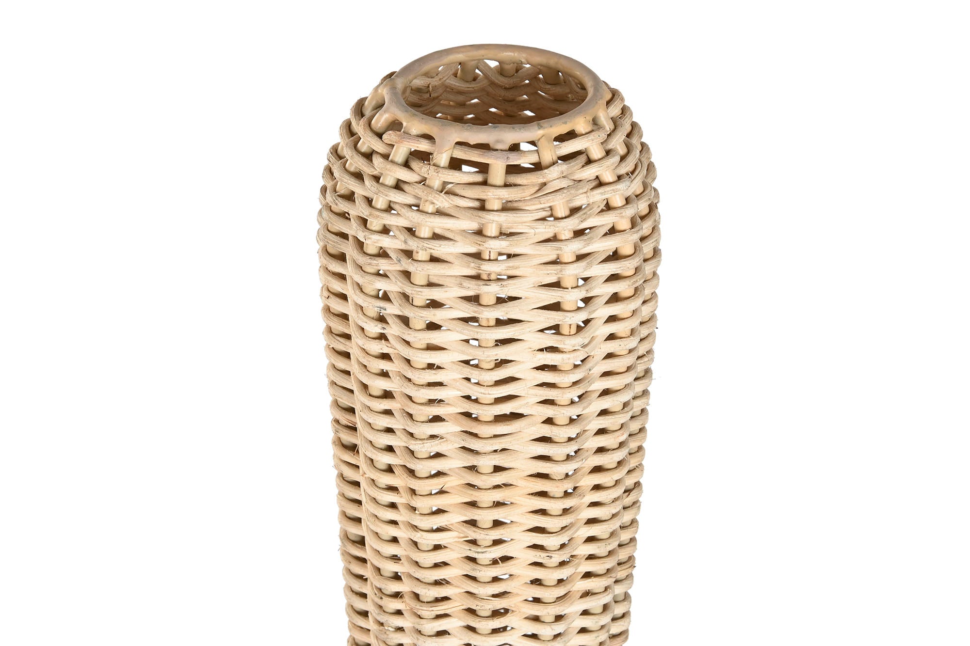Lampara Pie Ratan Hierro 25X25X125 Natural