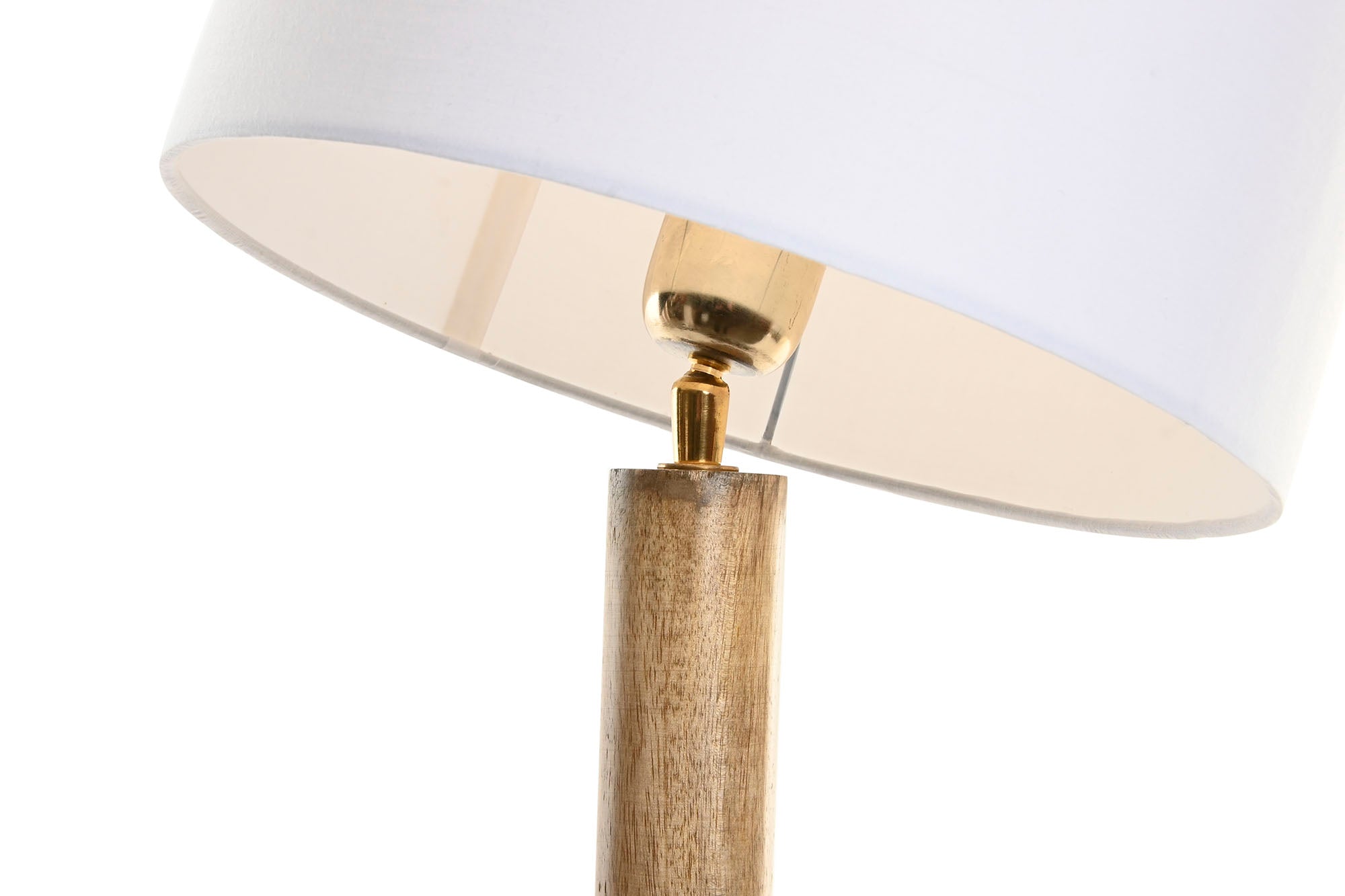 Lampara Sobremesa Mango Algodon 35X35X70 Natural