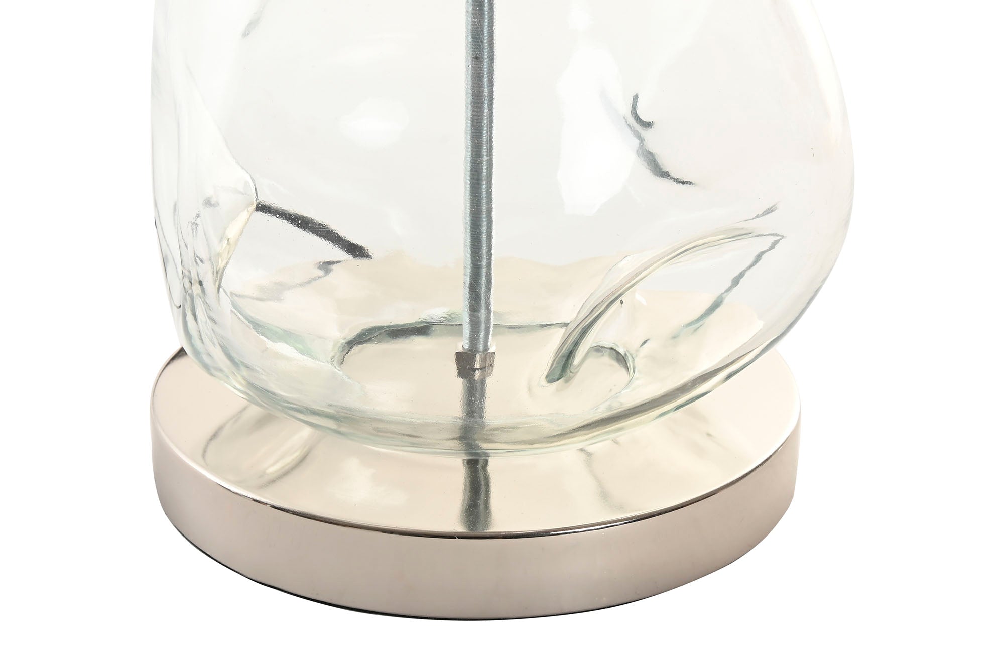Lampara Sobremesa Cristal 30X30X65 Organico