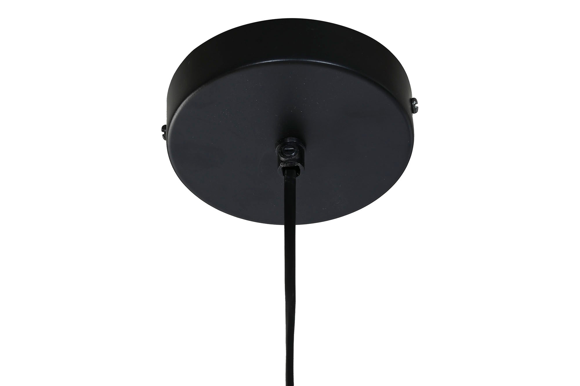 Lampara Techo Yute Madera 67X67X100 Cuentas