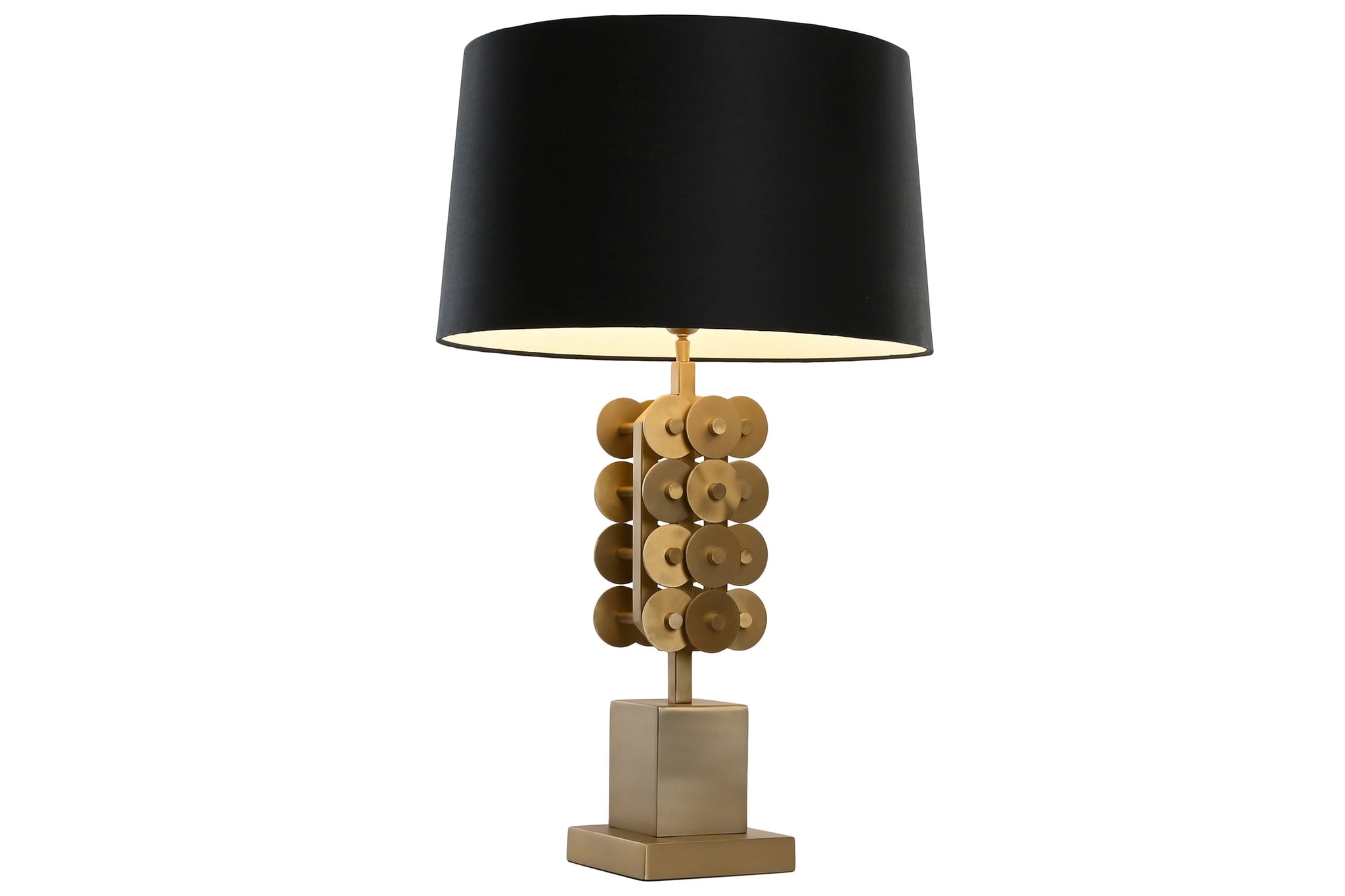 Luminária de Mesa em Aço Patinado 50X50X81 Fosco