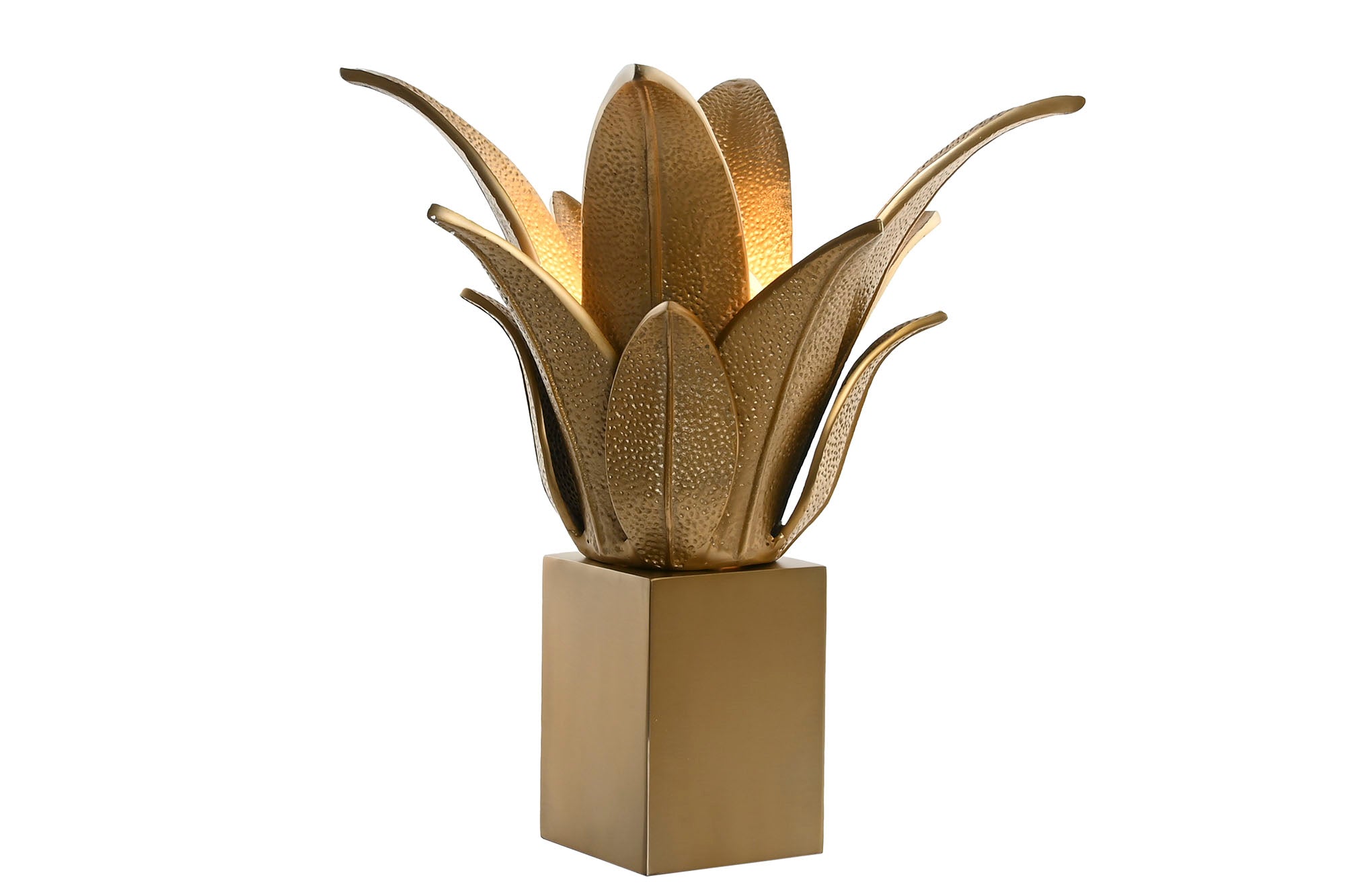 Patinated Steel Table Lamp 48X48X48 Matte
