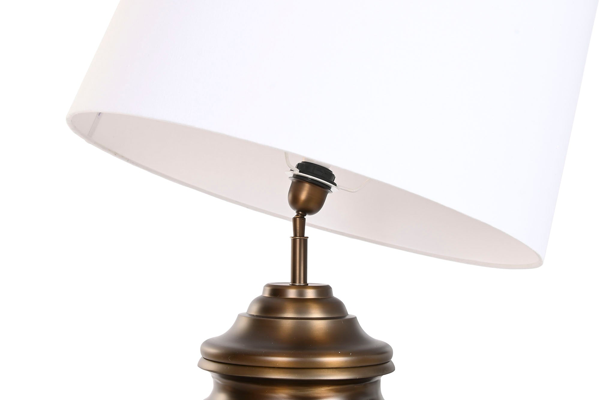 Luminária de Mesa em Aço Patinado 56X56X110 Bronze