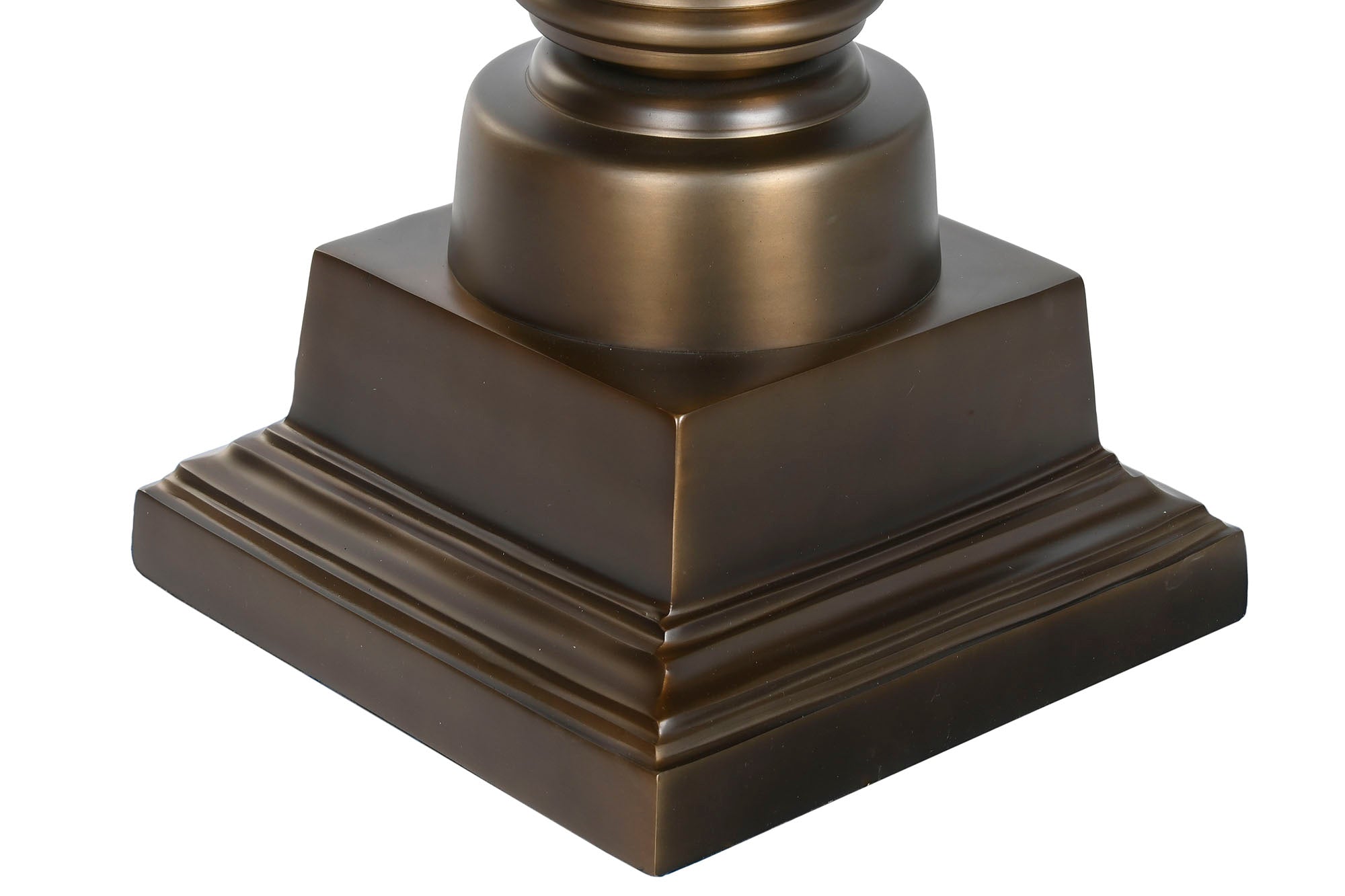 Luminária de Mesa em Aço Patinado 56X56X110 Bronze