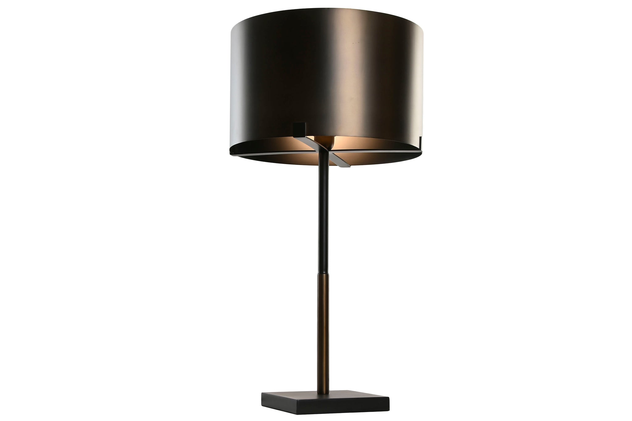 Patinated Steel Table Lamp 40X40X80 Bronze