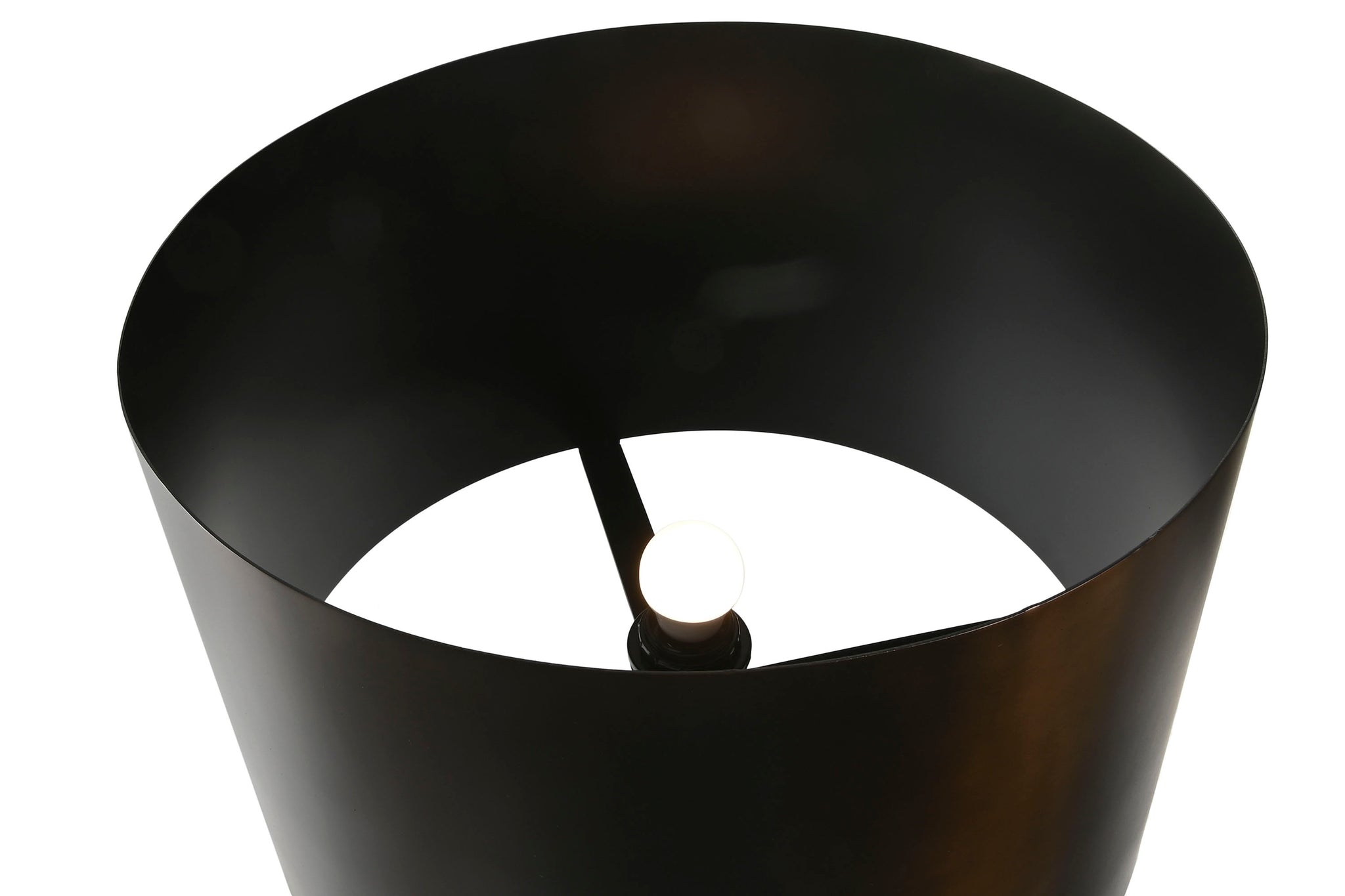 Patinated Steel Table Lamp 40X40X80 Bronze