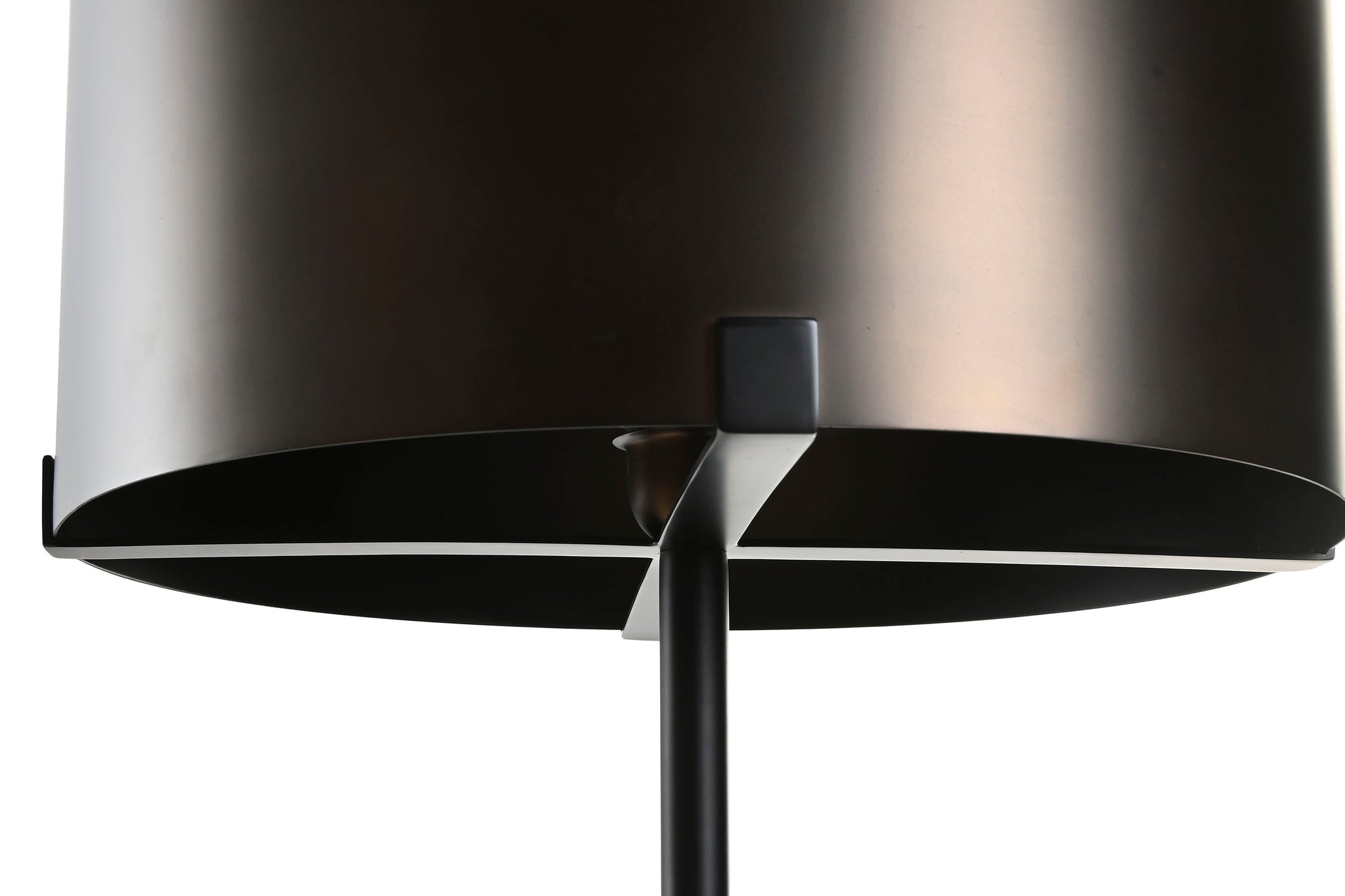 Patinated Steel Table Lamp 40X40X80 Bronze