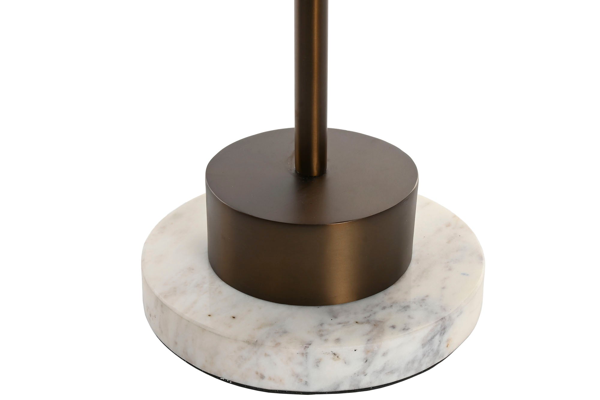 Luminária de Mesa Aço Mármore 20X27X80 Cobre