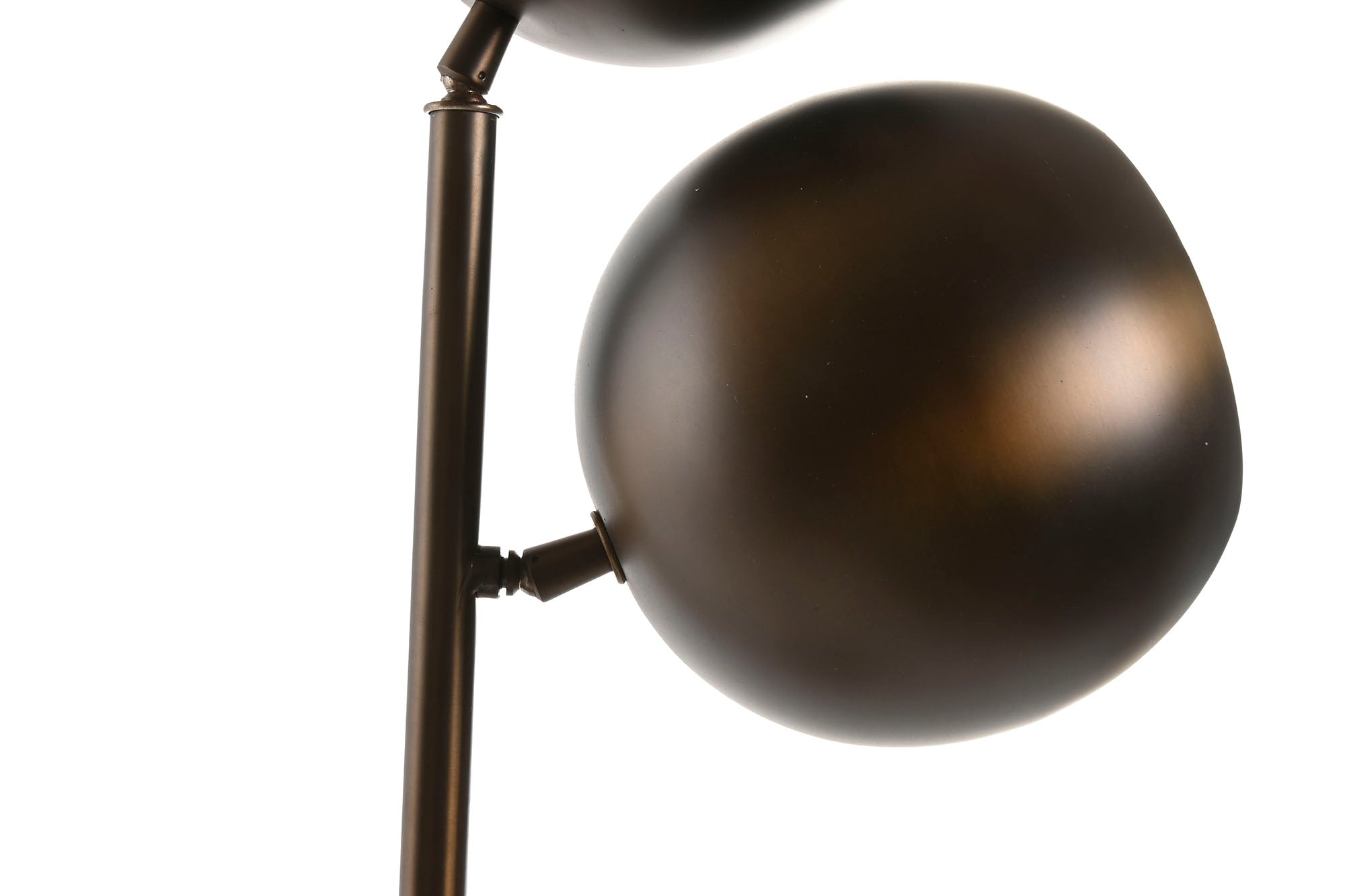 Luminária de Mesa Aço Mármore 20X27X80 Cobre