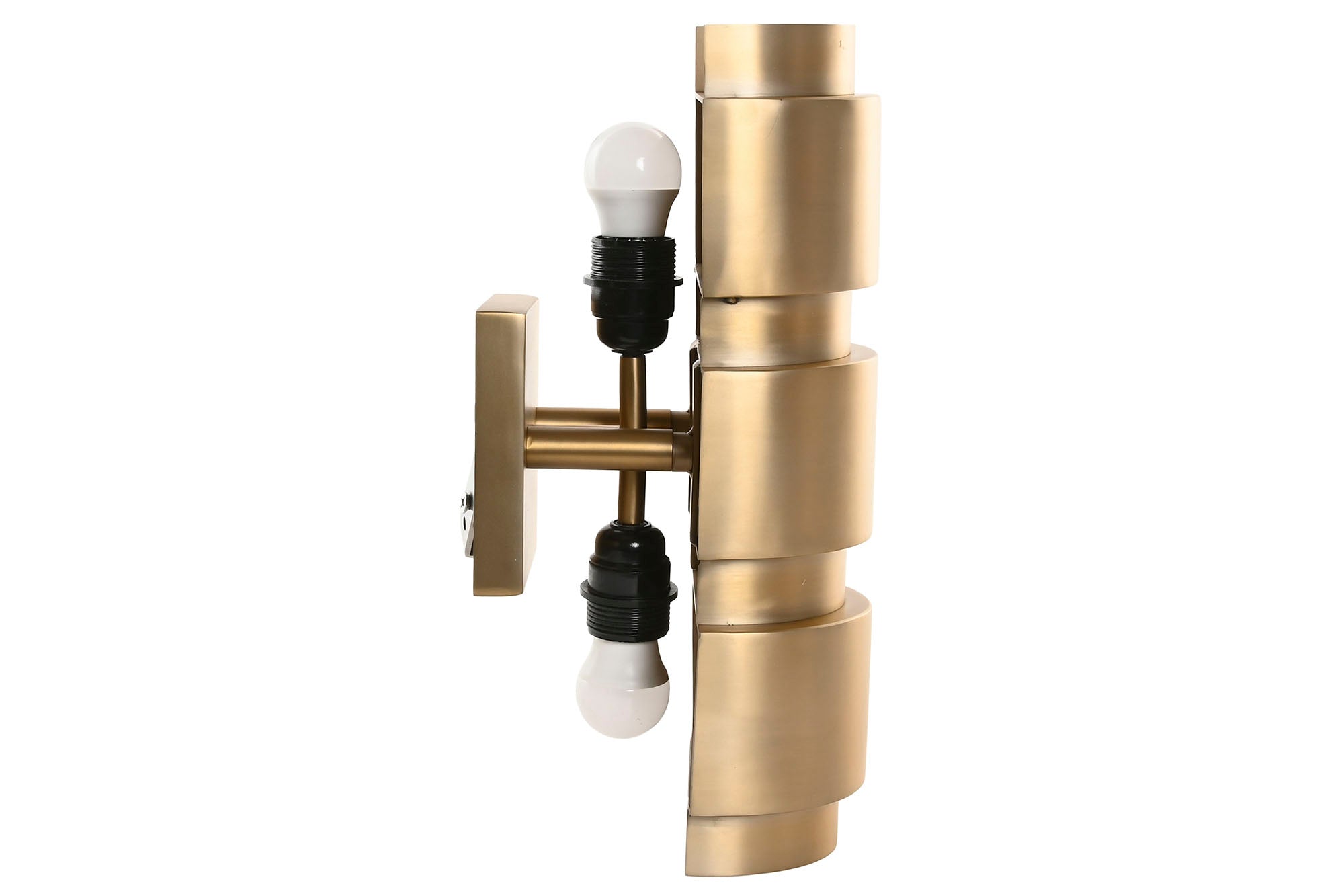 Lampara Aplique Acero Patinado 15X18X39 Mate