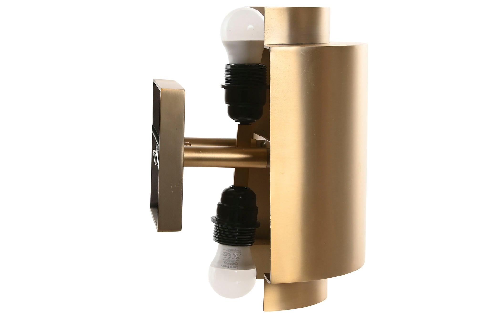 Lampara Aplique Acero Patinado 16X21X28 Mate