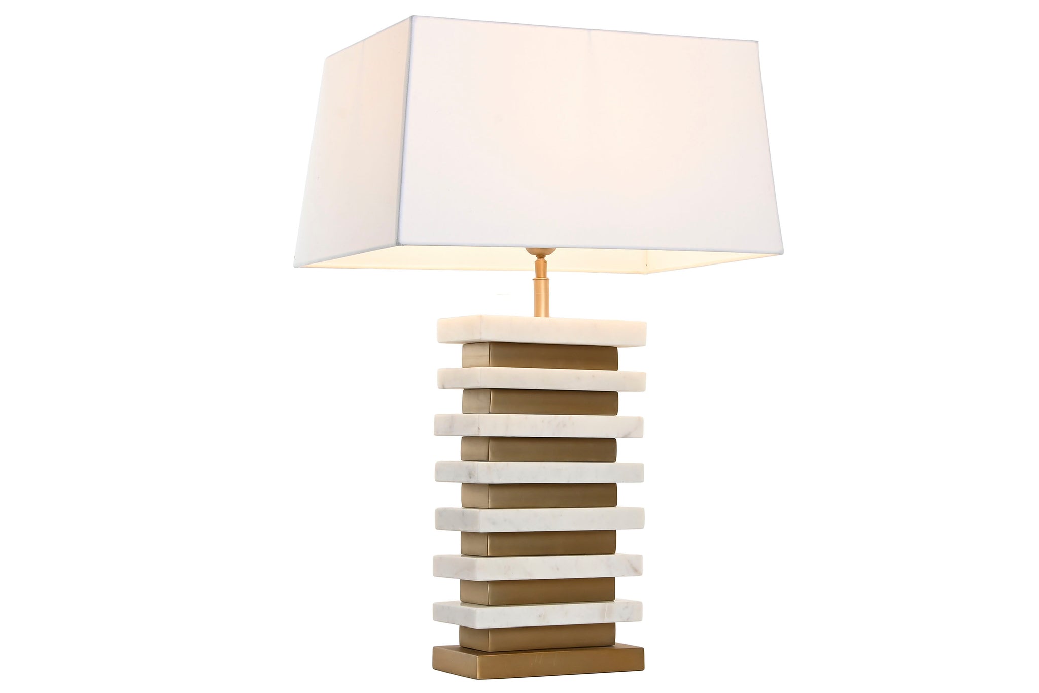 Marble Steel Table Lamp 30X50X86 Matte