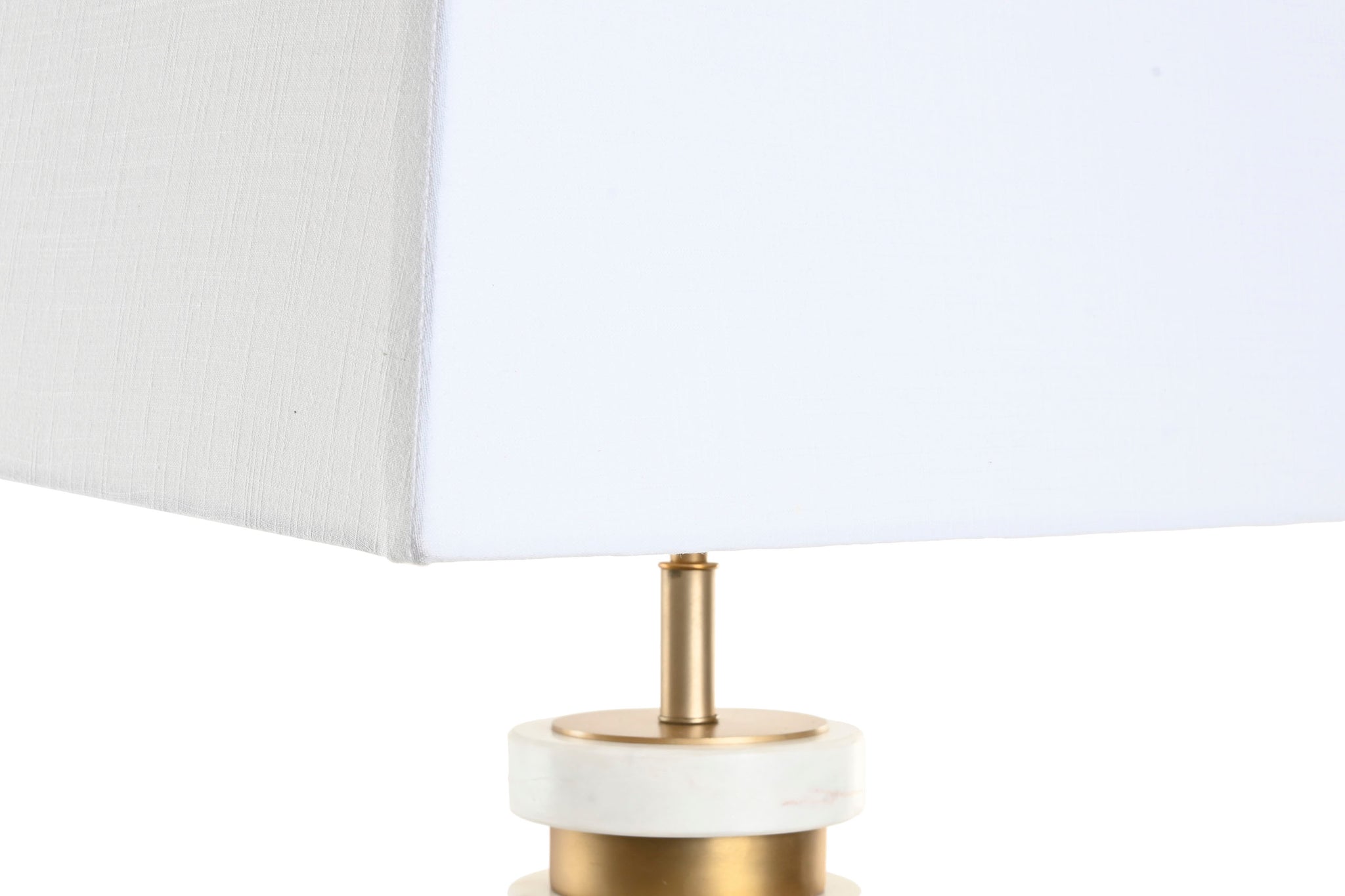 Luminária de Mesa em Aço Mármore 30X50X98 Dourado