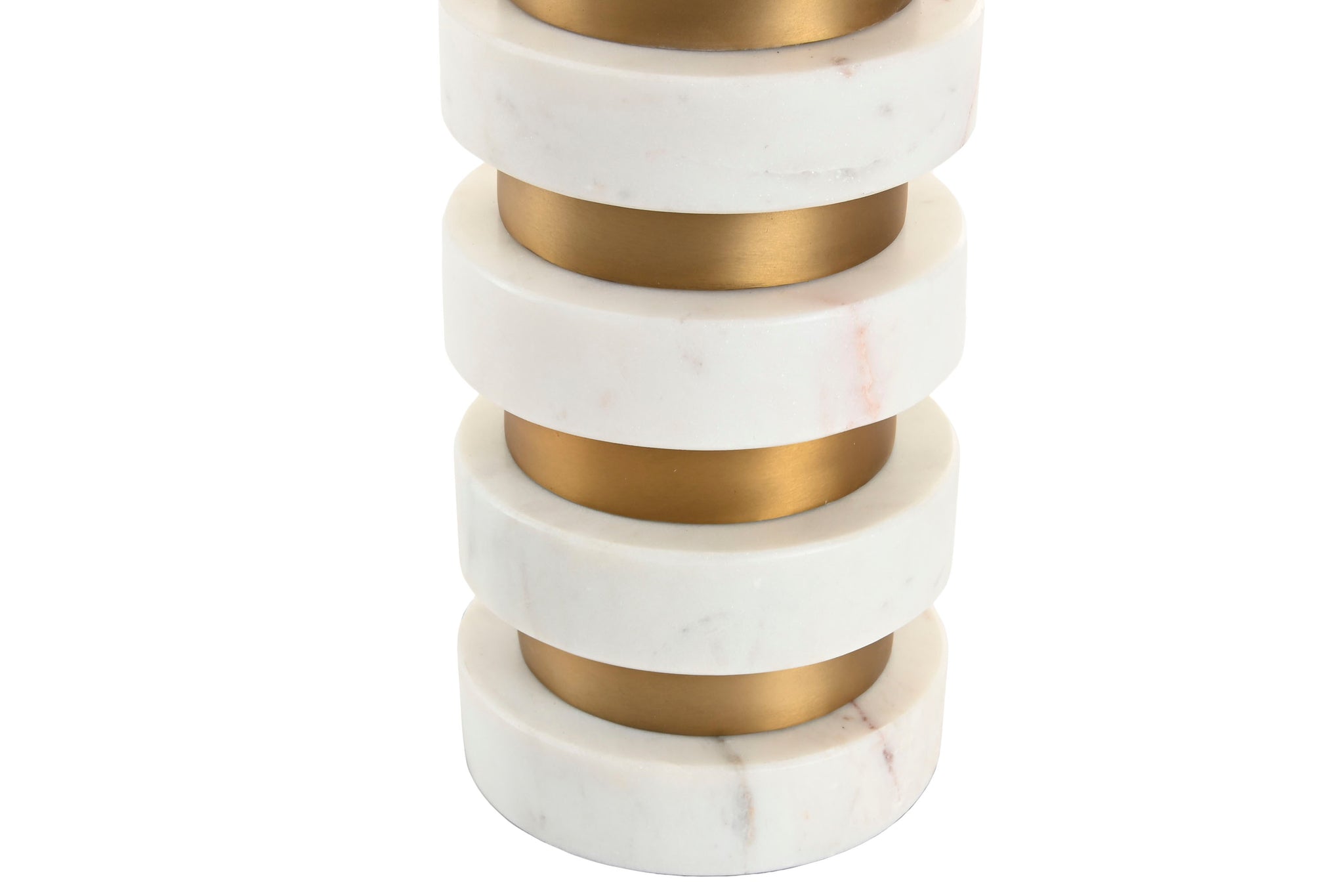 Luminária de Mesa em Aço Mármore 30X50X98 Dourado