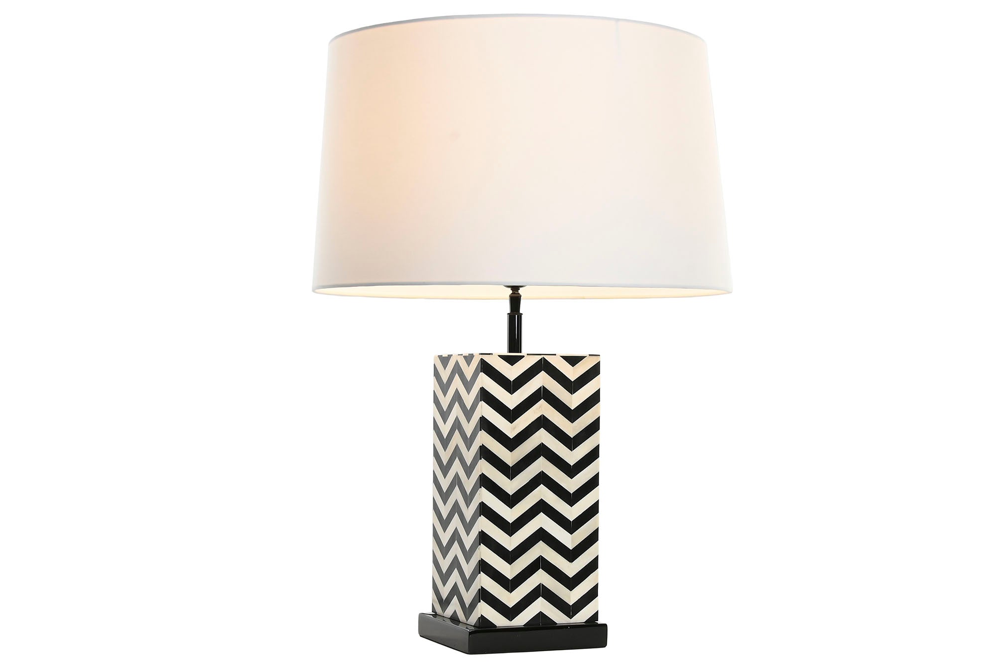 Luminária de mesa em resina de aço 50X50X72 branca