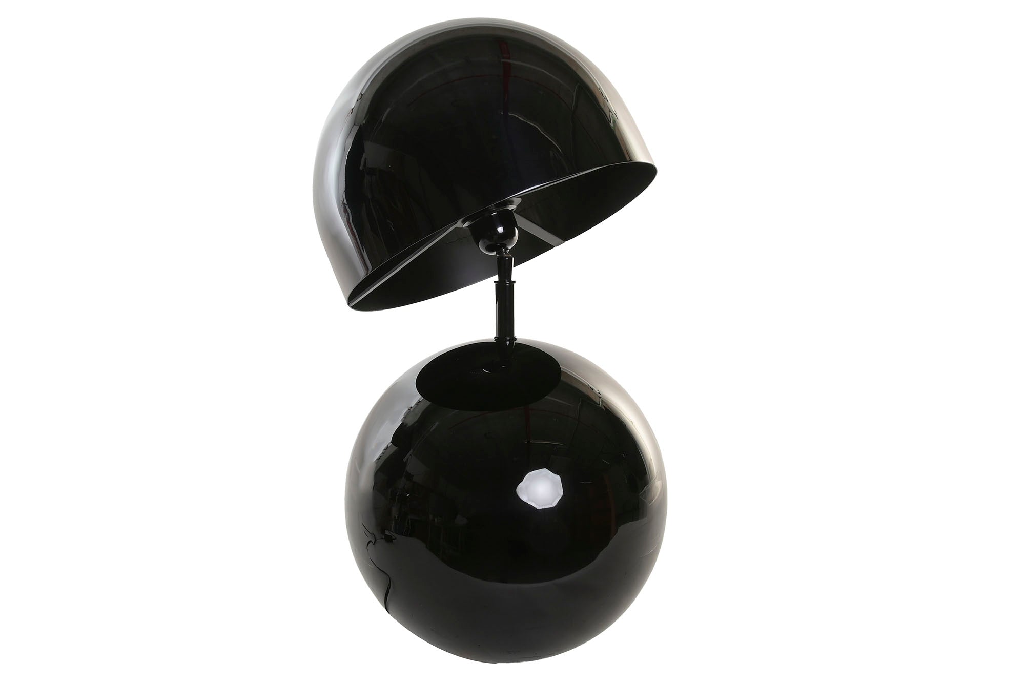 Luminária de Mesa em Aço Patinado 31X31X59 Preto