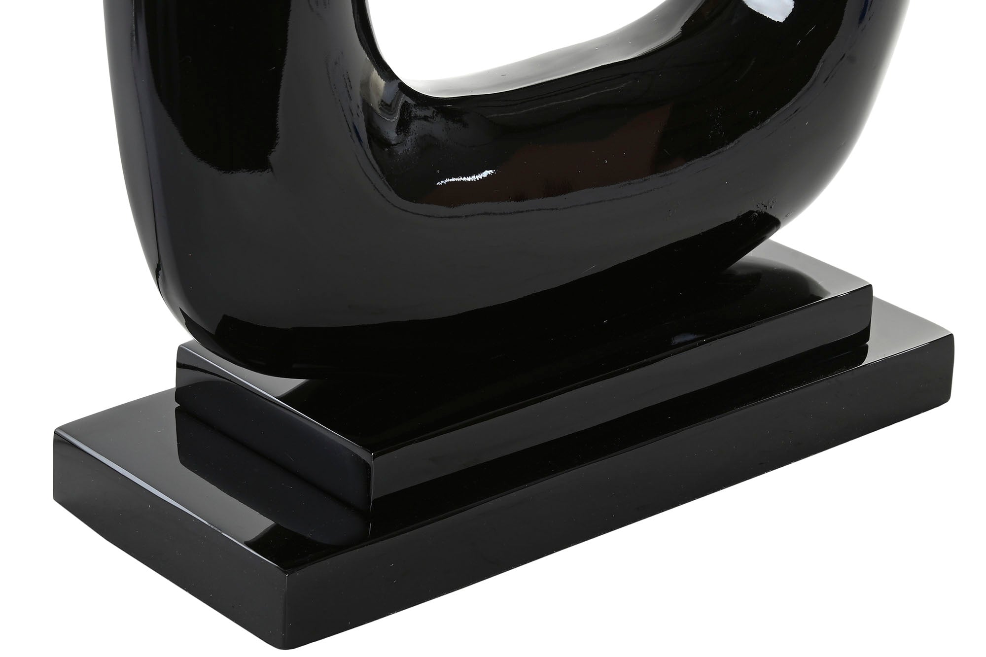 Luminária de Mesa em Aço Patinado 50X35X75 Preto