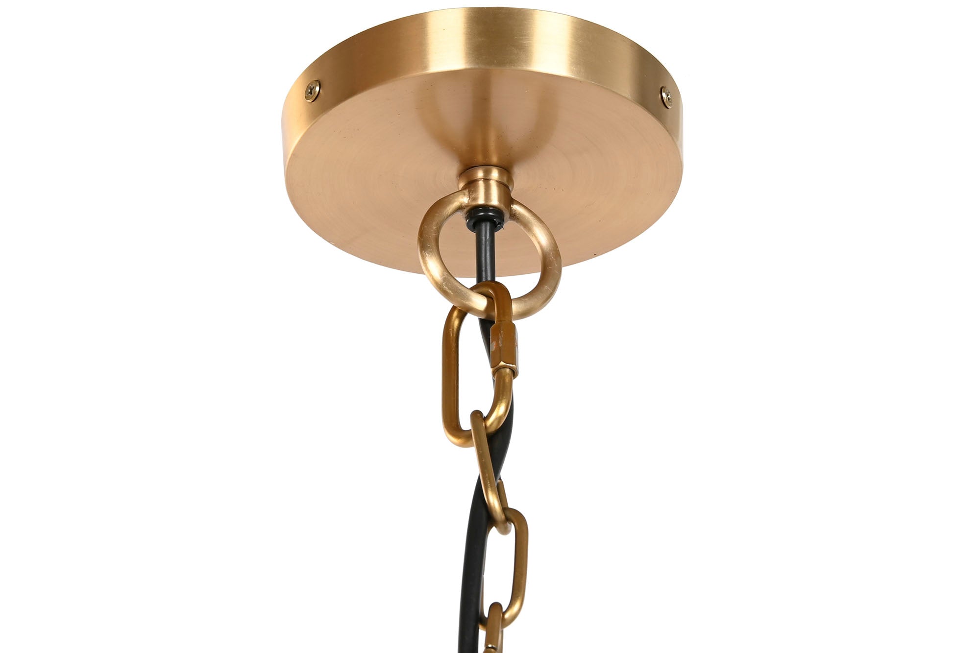 Brass Rattan Ceiling Lamp 92X92X132 Gold